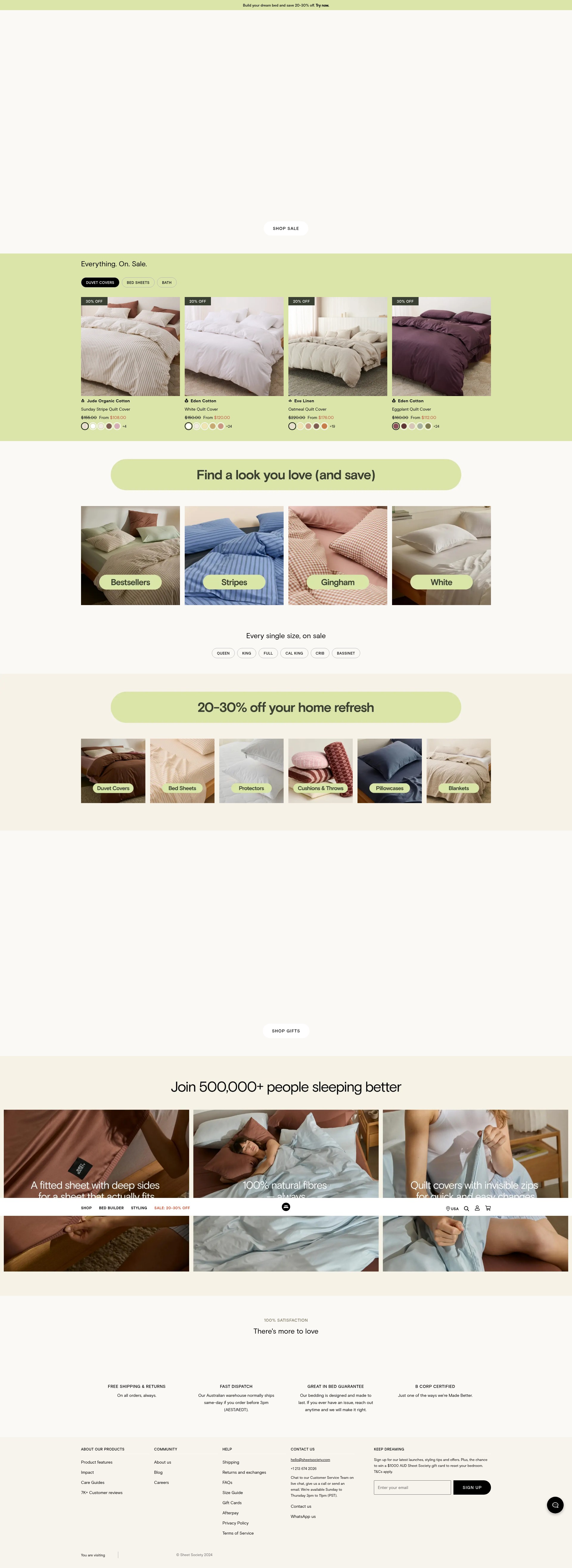 Screenshot of sheetsociety.com