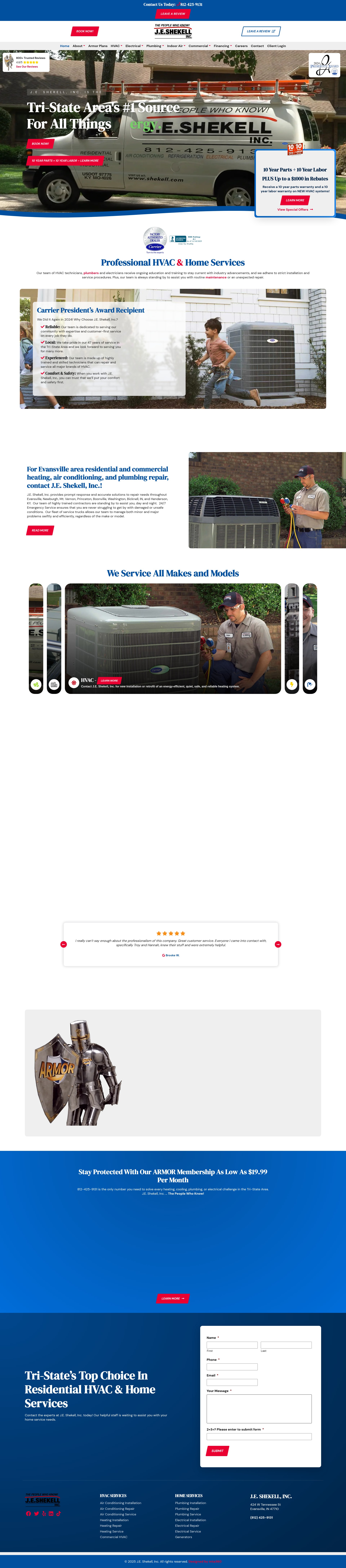 Screenshot of shekell.com