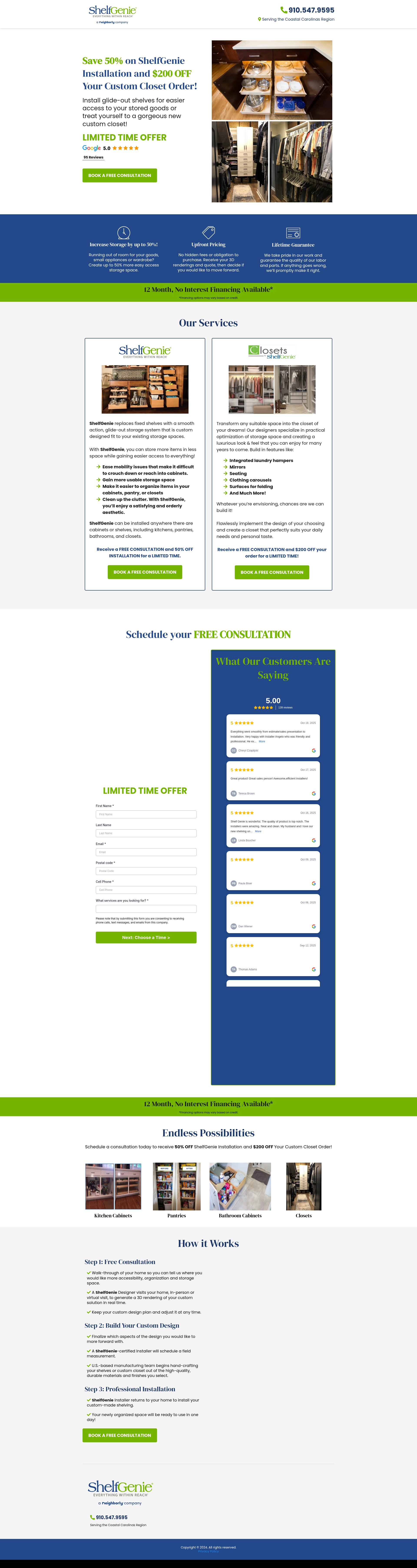 Screenshot of shelfgeniecoastal.com