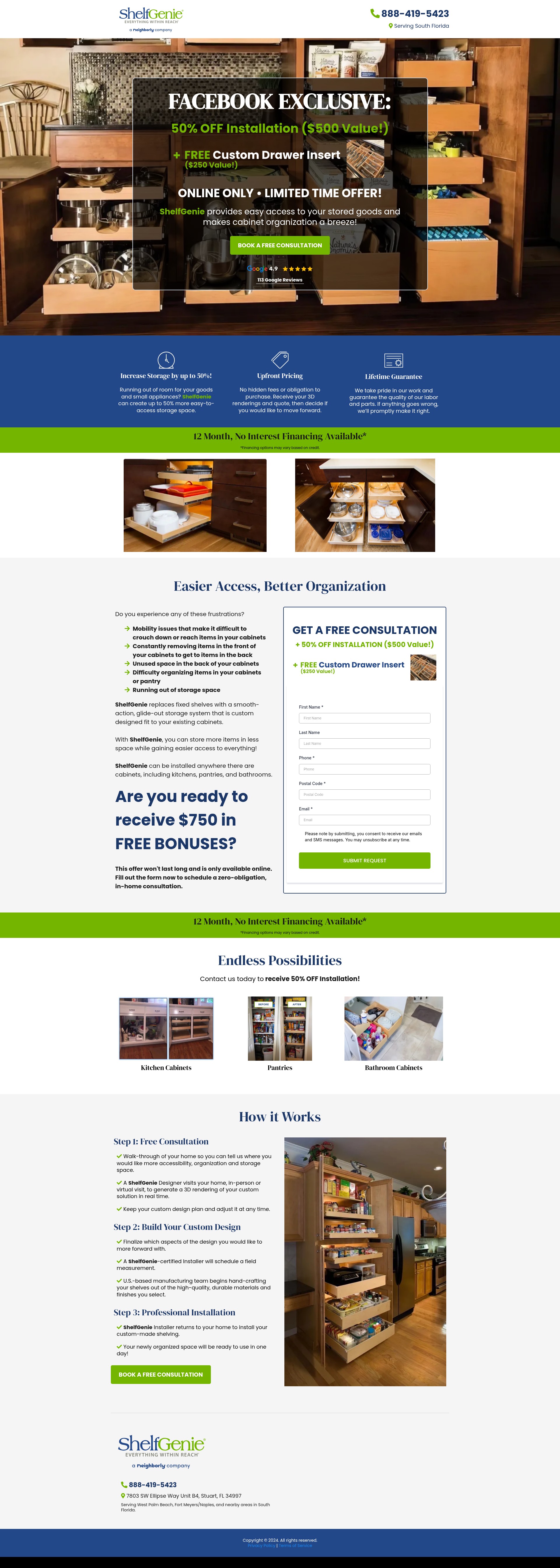 Screenshot of shelfgeniesouthfl.com