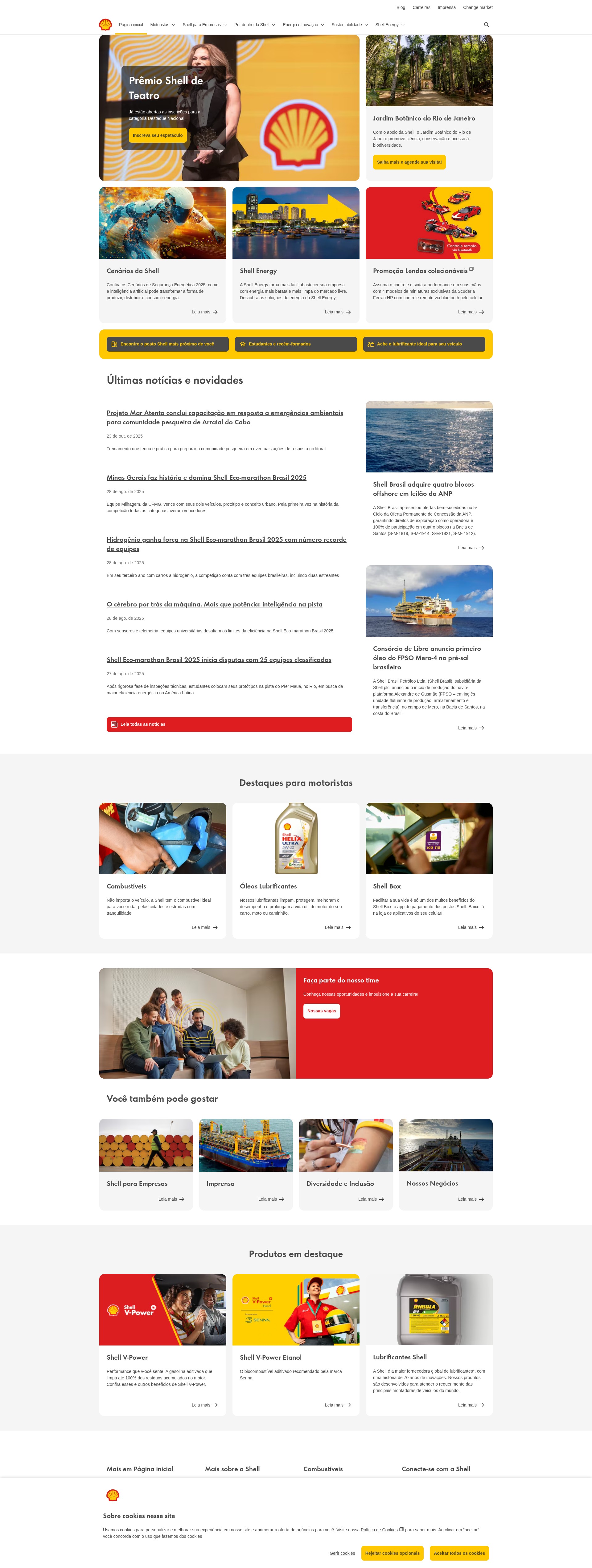 Screenshot of shell.com.br