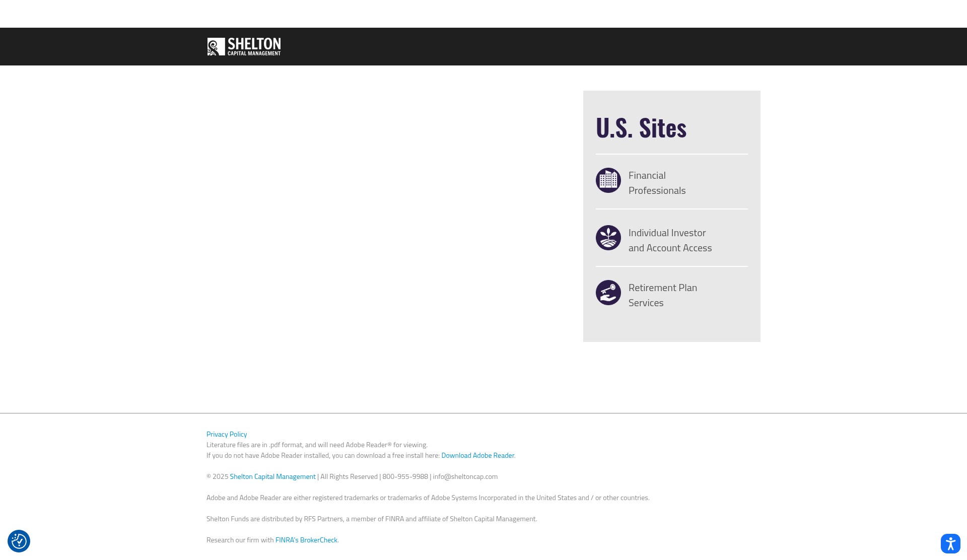 Screenshot of sheltoncap.com