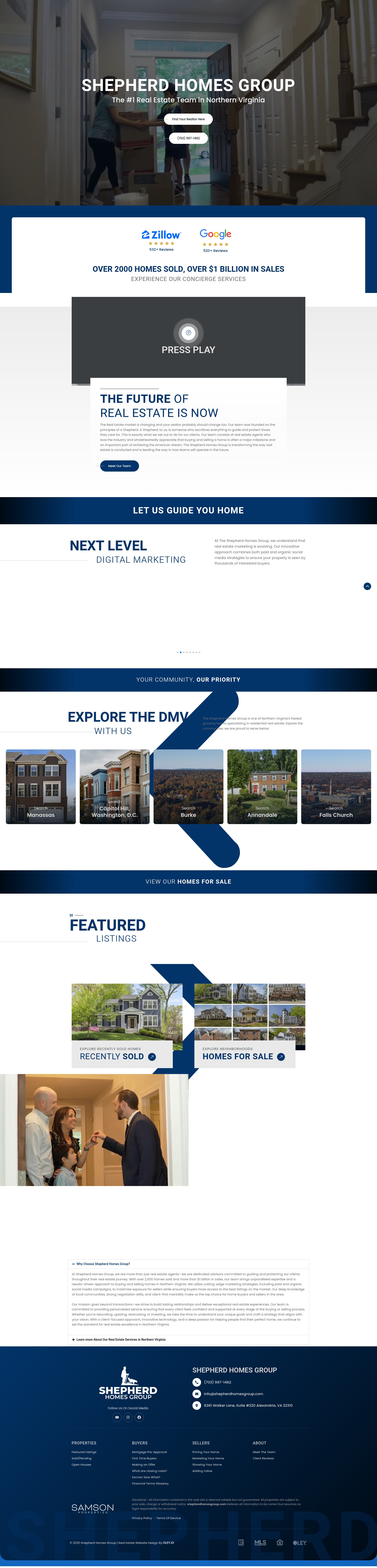 Screenshot of shepherdhomesgroup.com