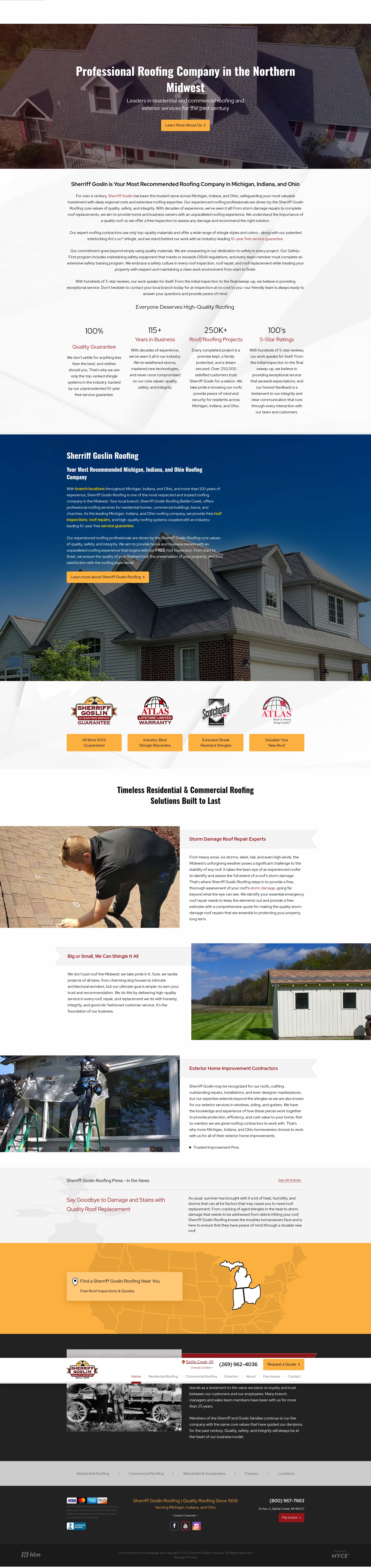 Screenshot of sherriffgoslin.com