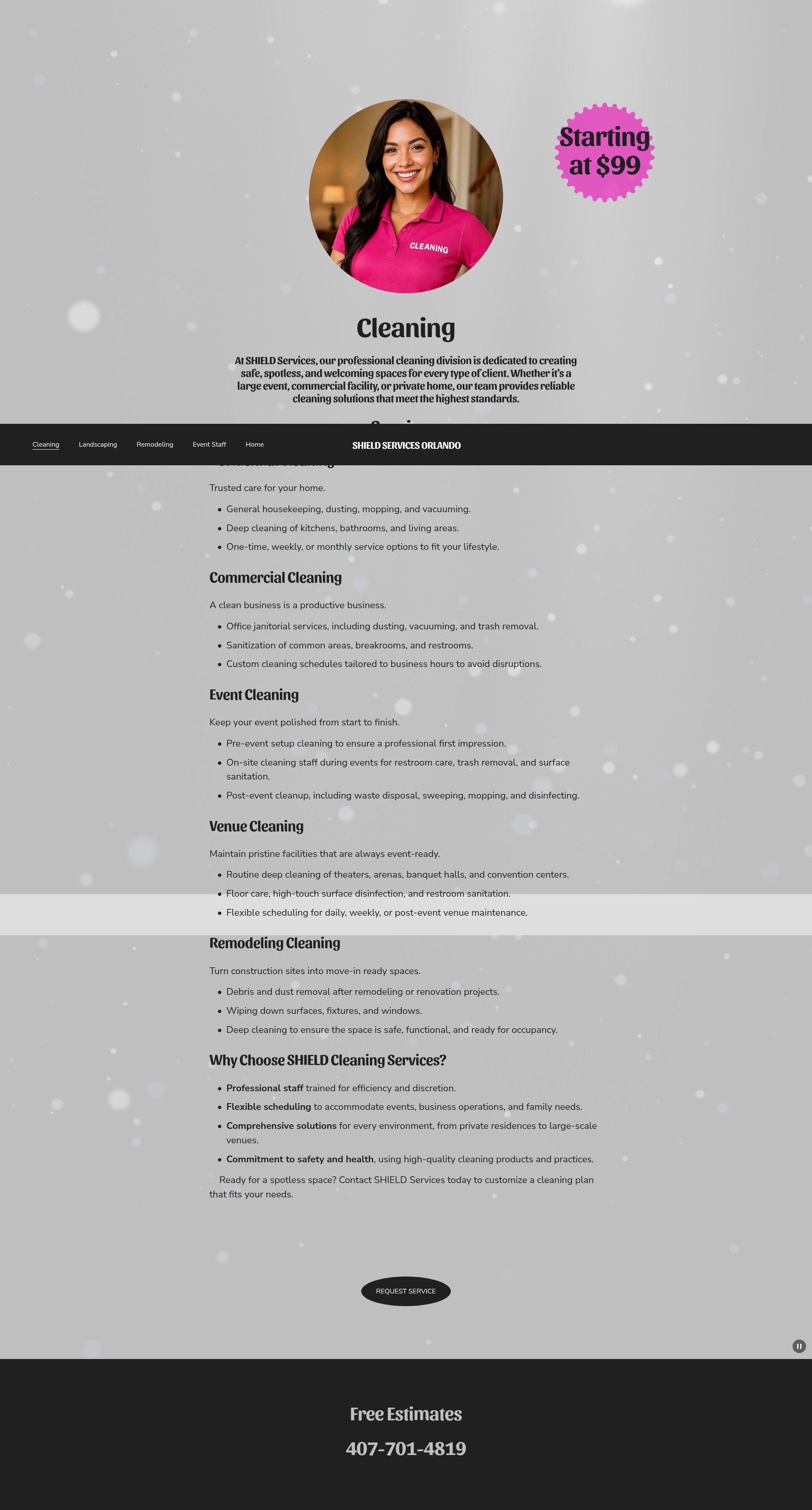 Screenshot of shield-services-orlando.com