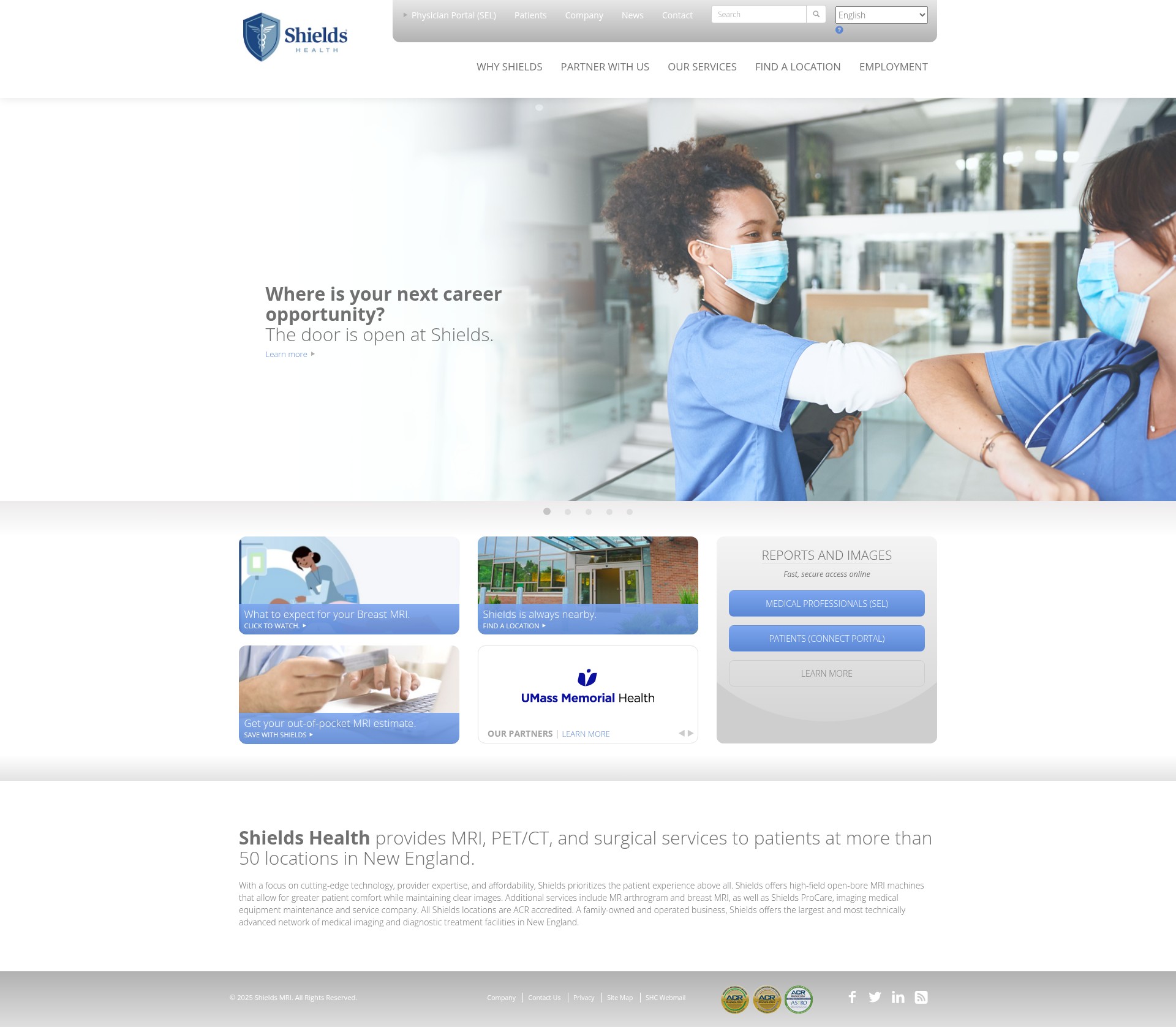 Screenshot of shields.com
