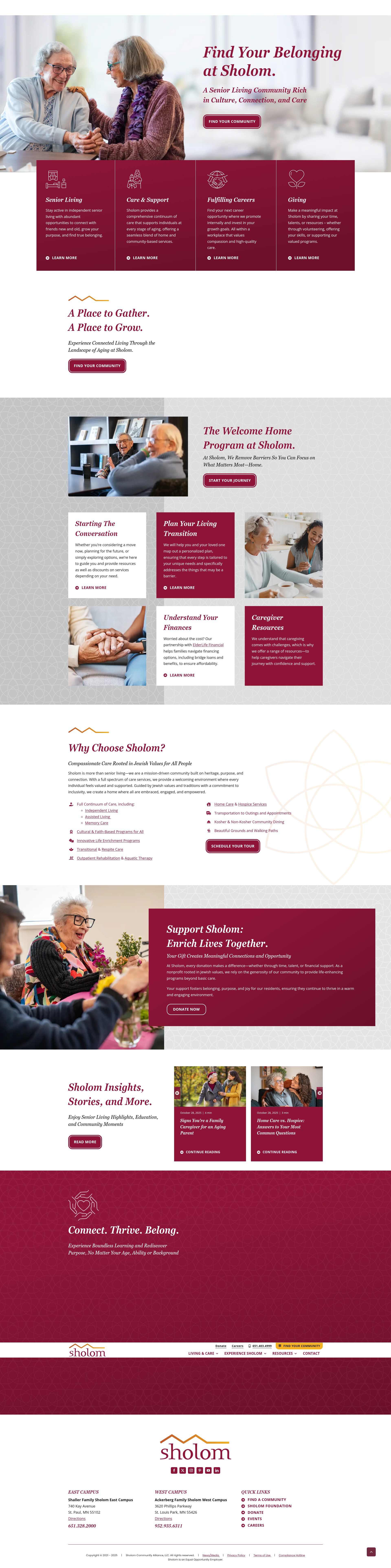 Screenshot of sholom.com