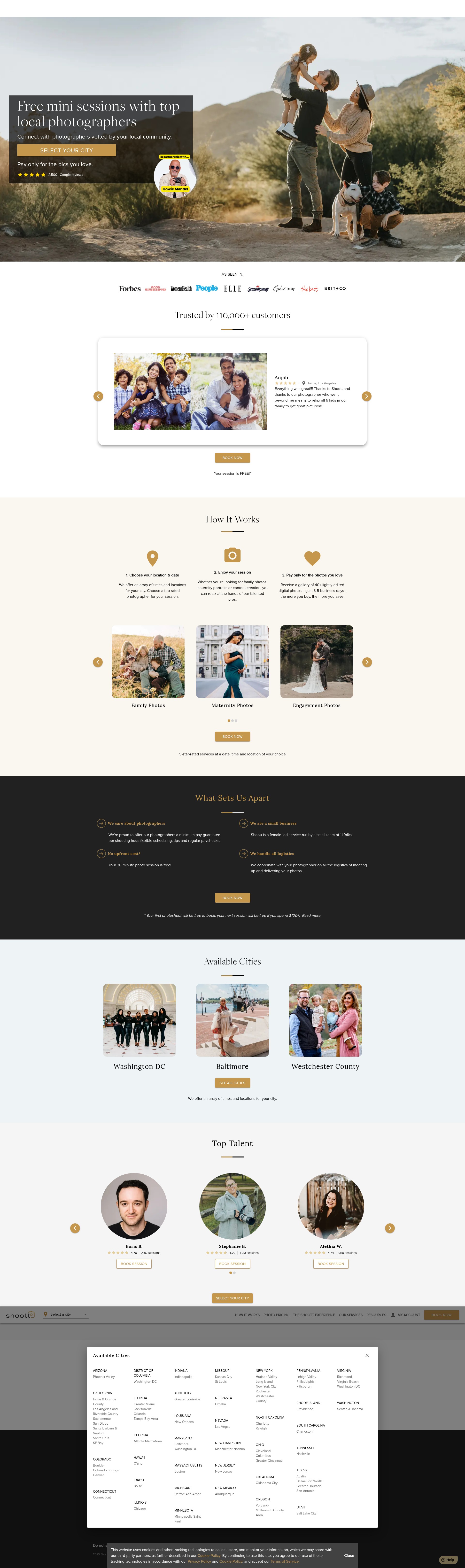Screenshot of shoott.com