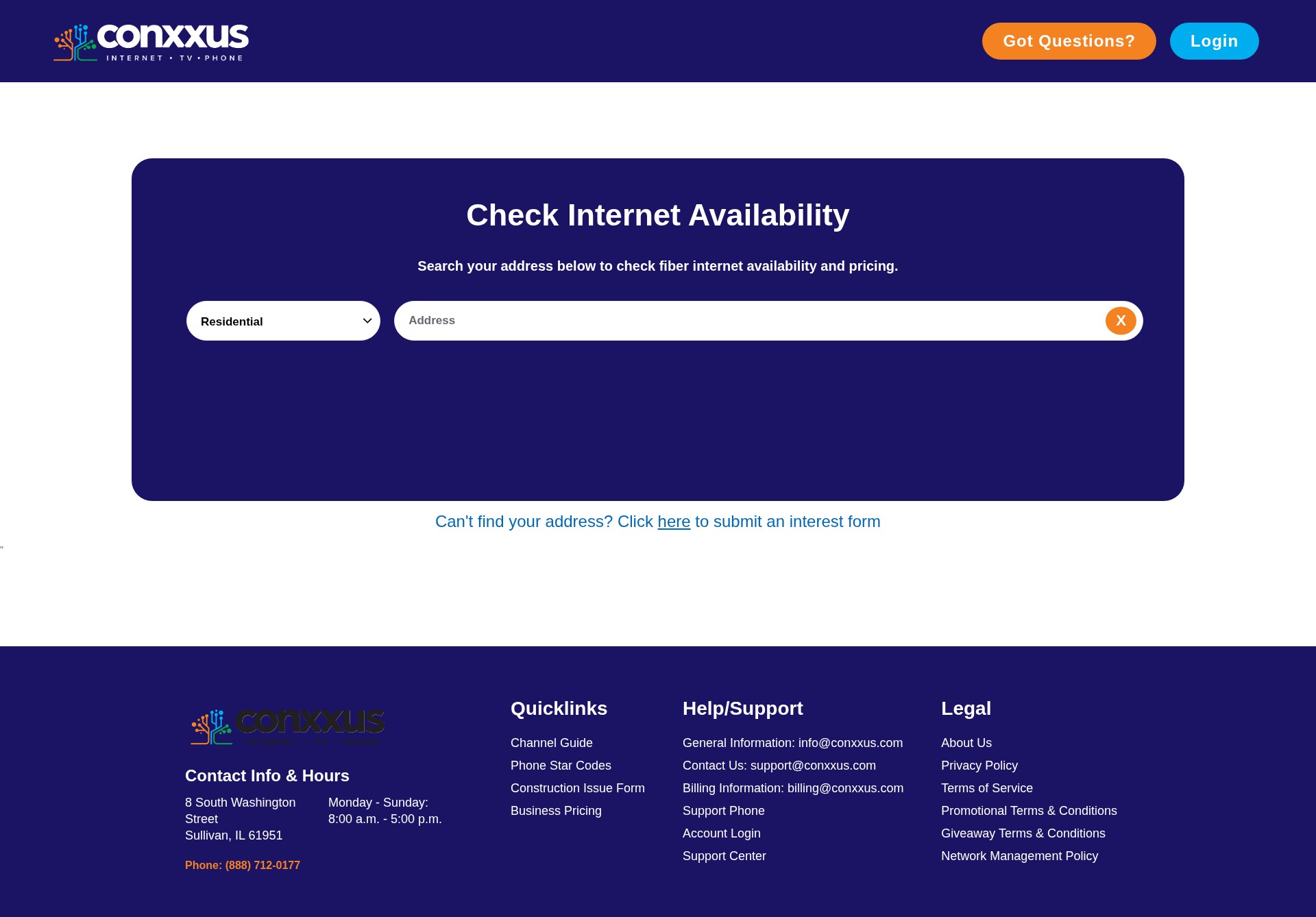 Screenshot of shop.conxxus.com