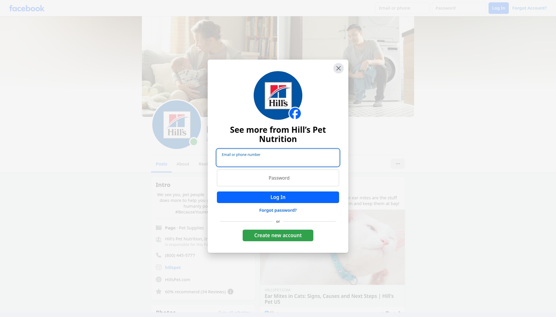 Screenshot of shop.hillspet.com