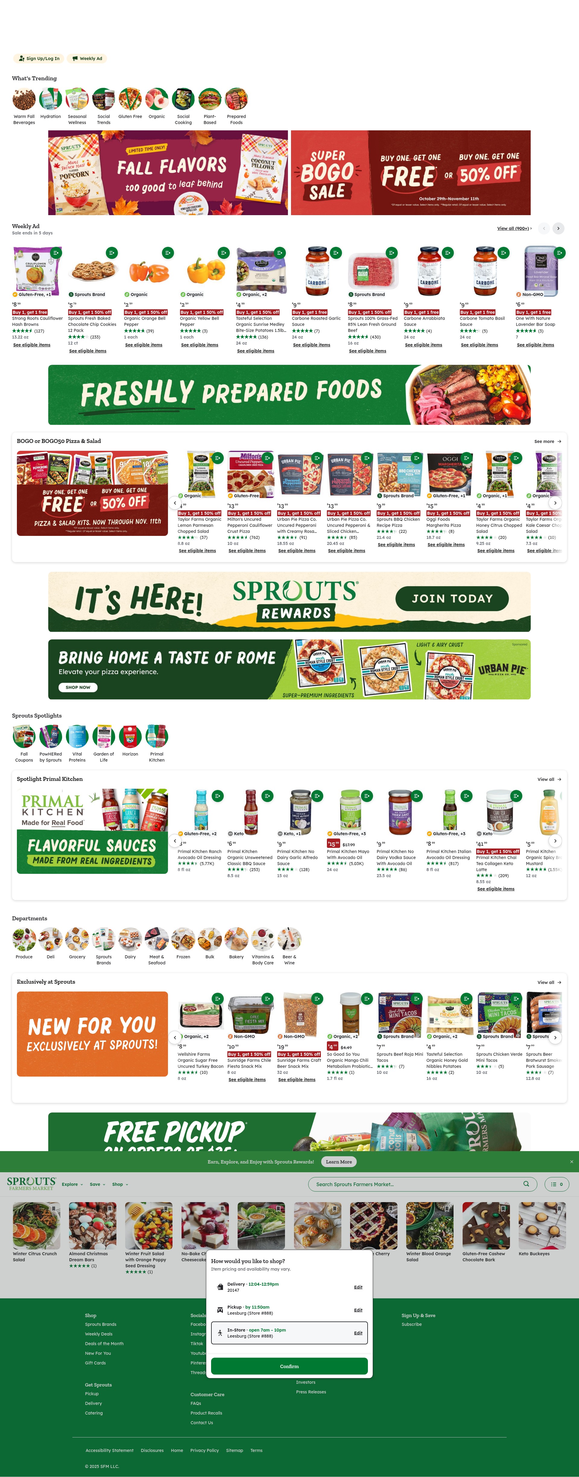 Screenshot of shop.sprouts.com