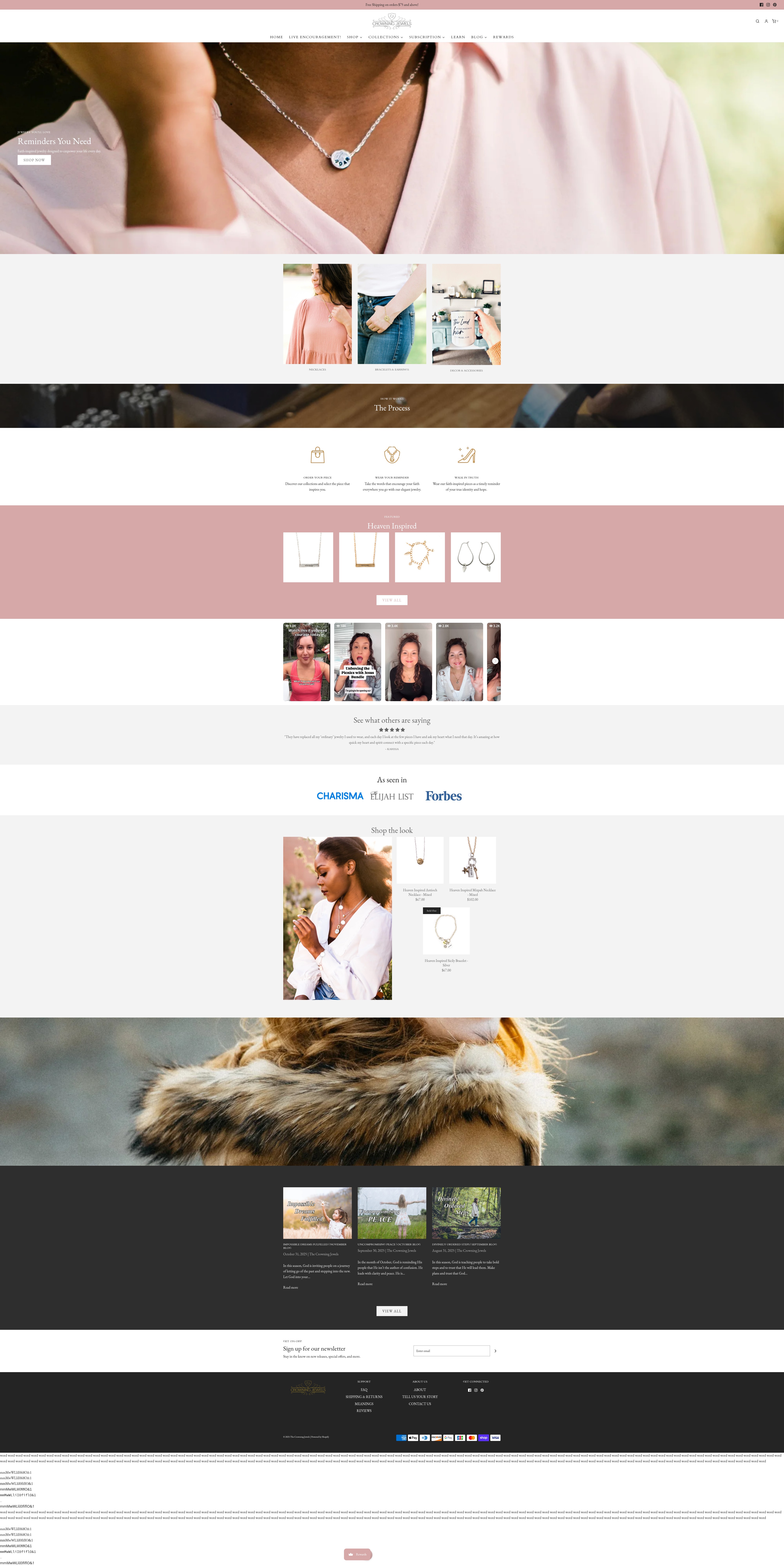 Screenshot of shop.thecrowningjewels.com