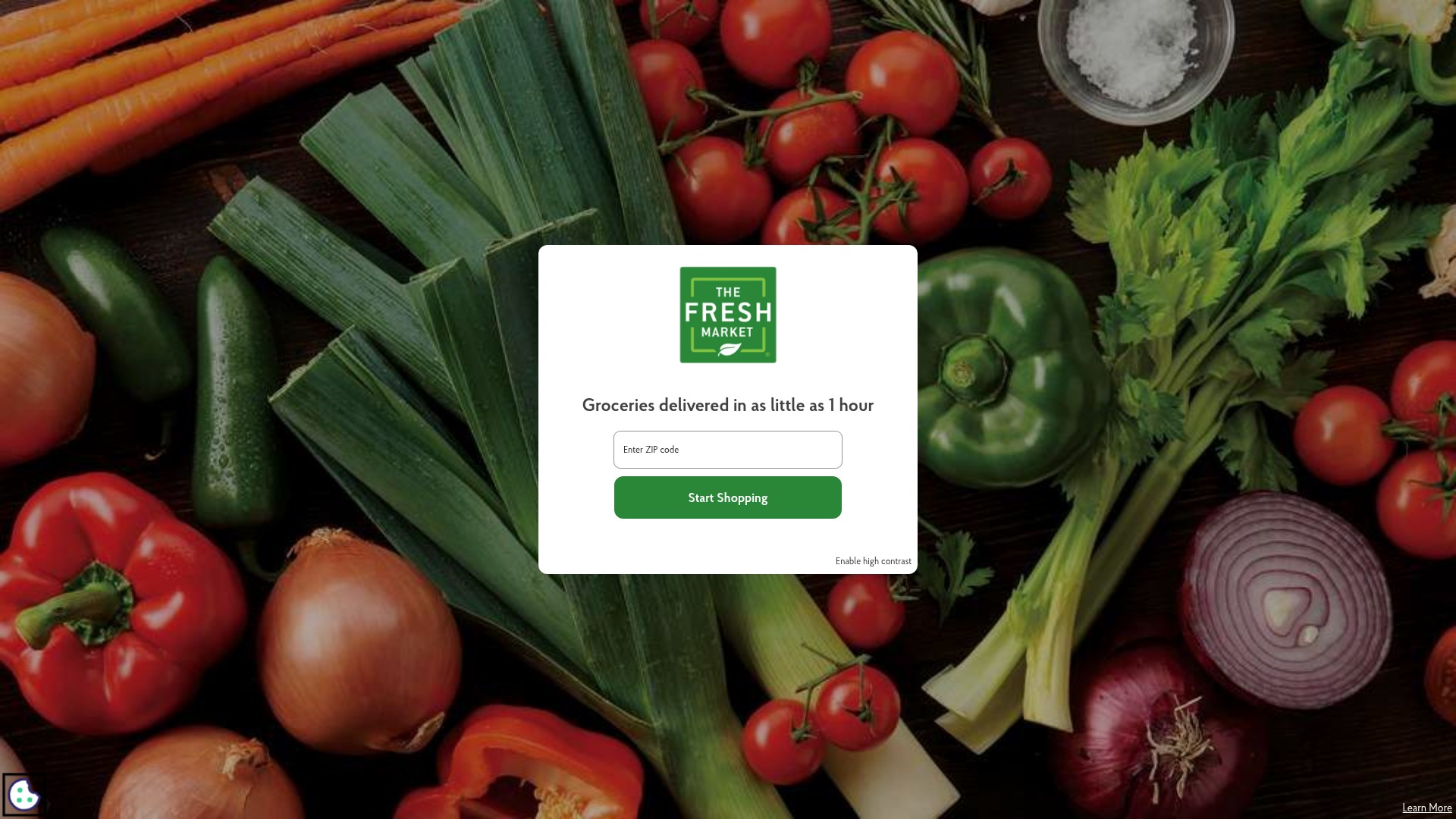 Screenshot of shop.thefreshmarket.com