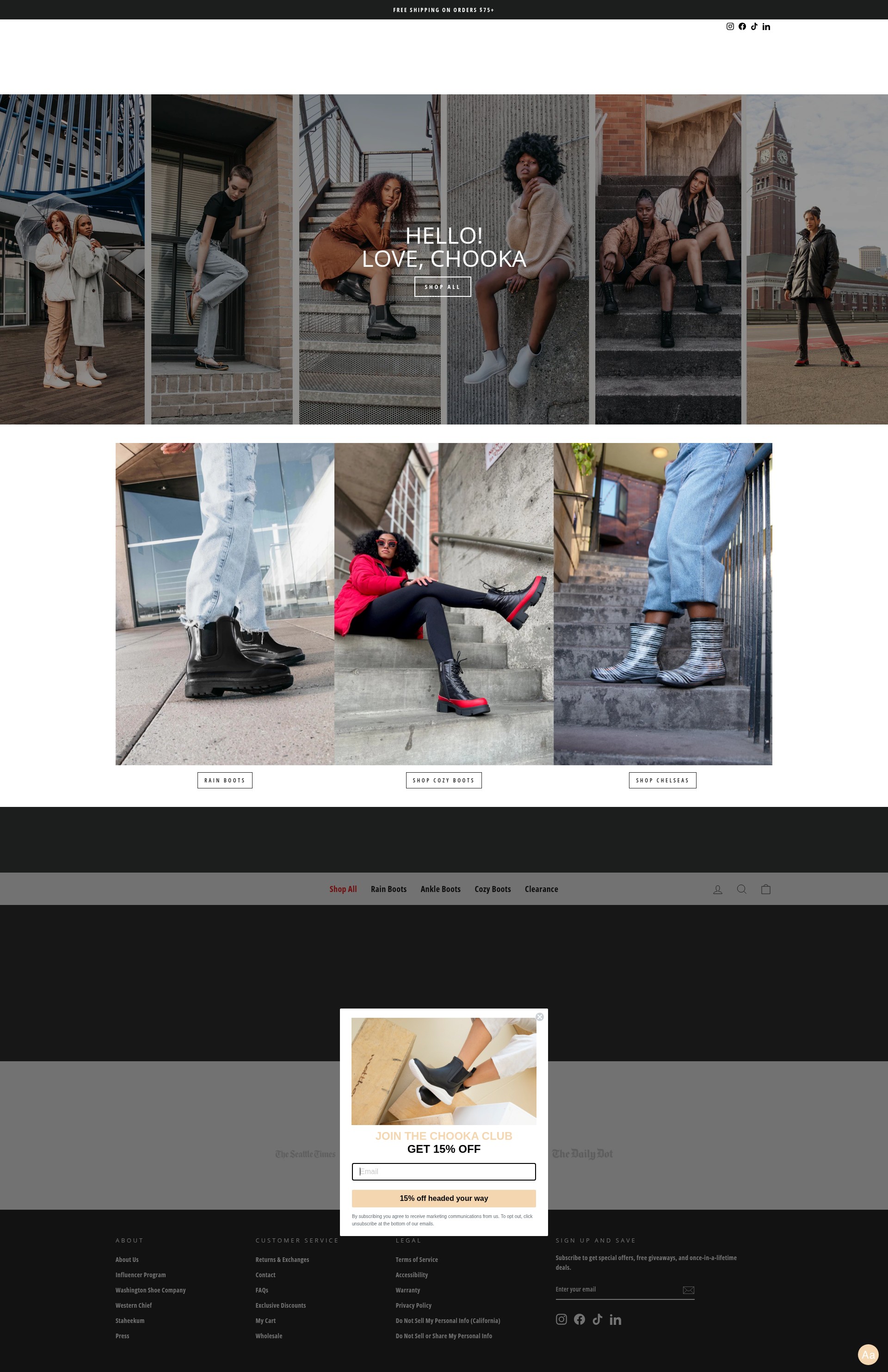 Screenshot of shopchooka.com