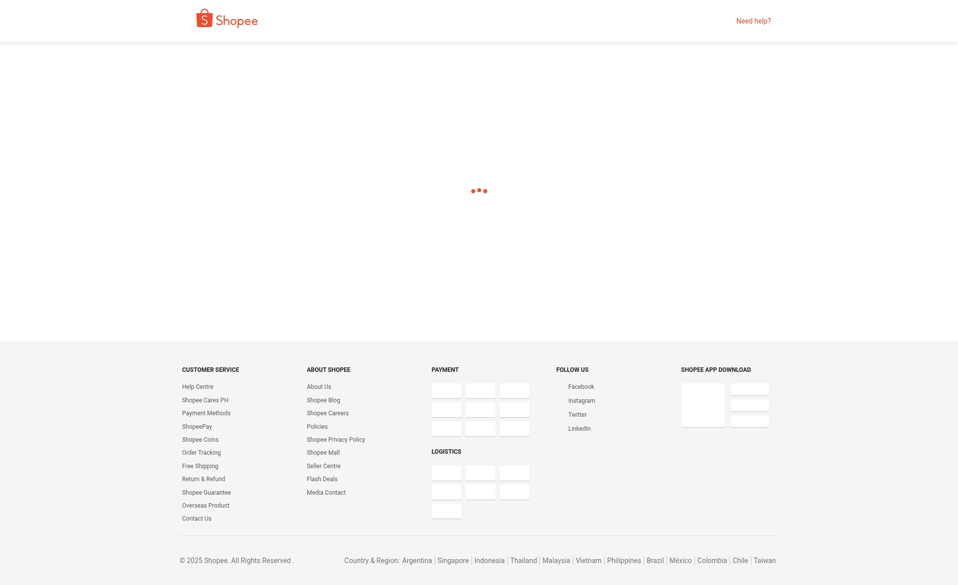Screenshot of shopee.ph
