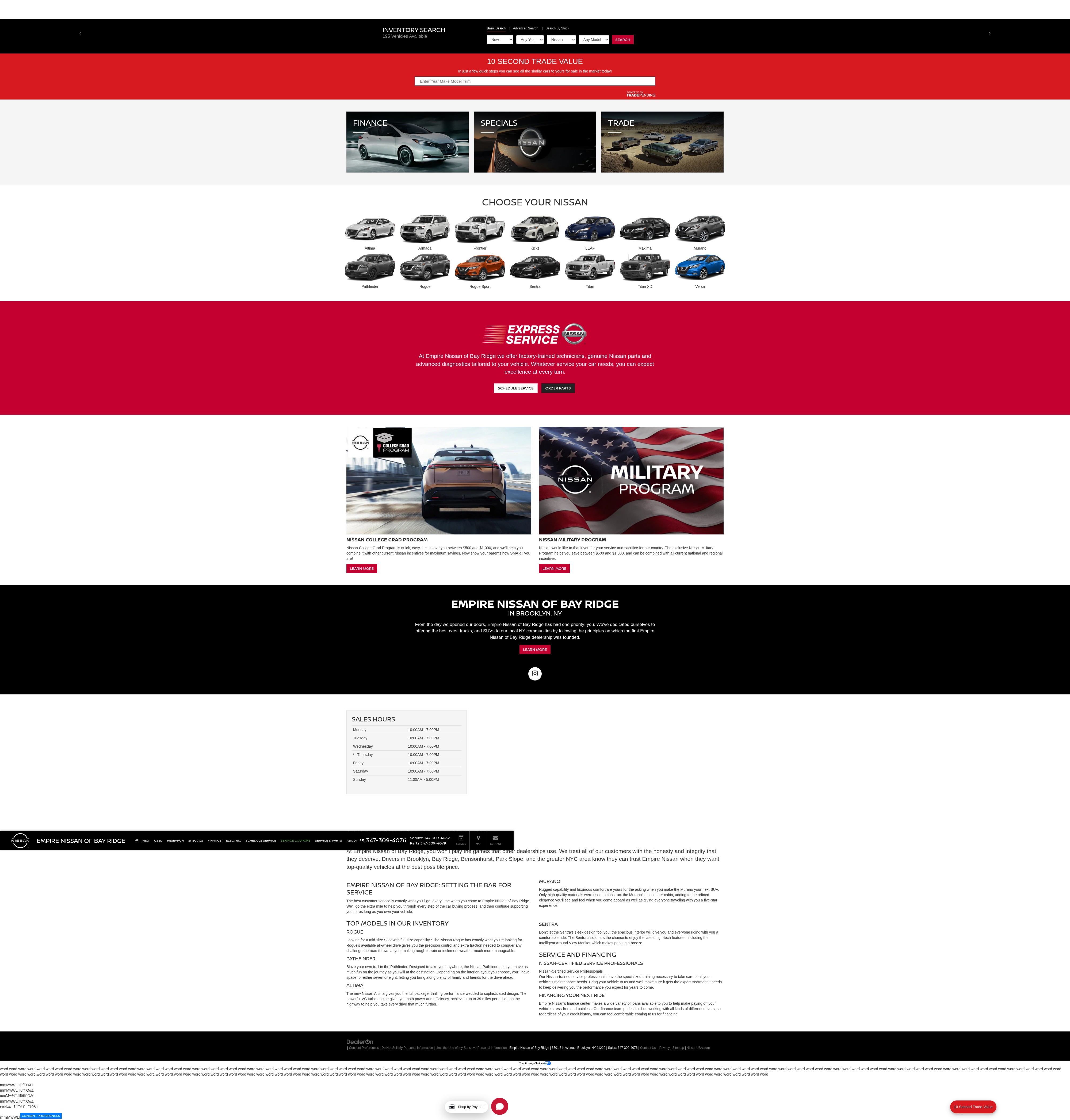 Screenshot of shopempirenissan.com