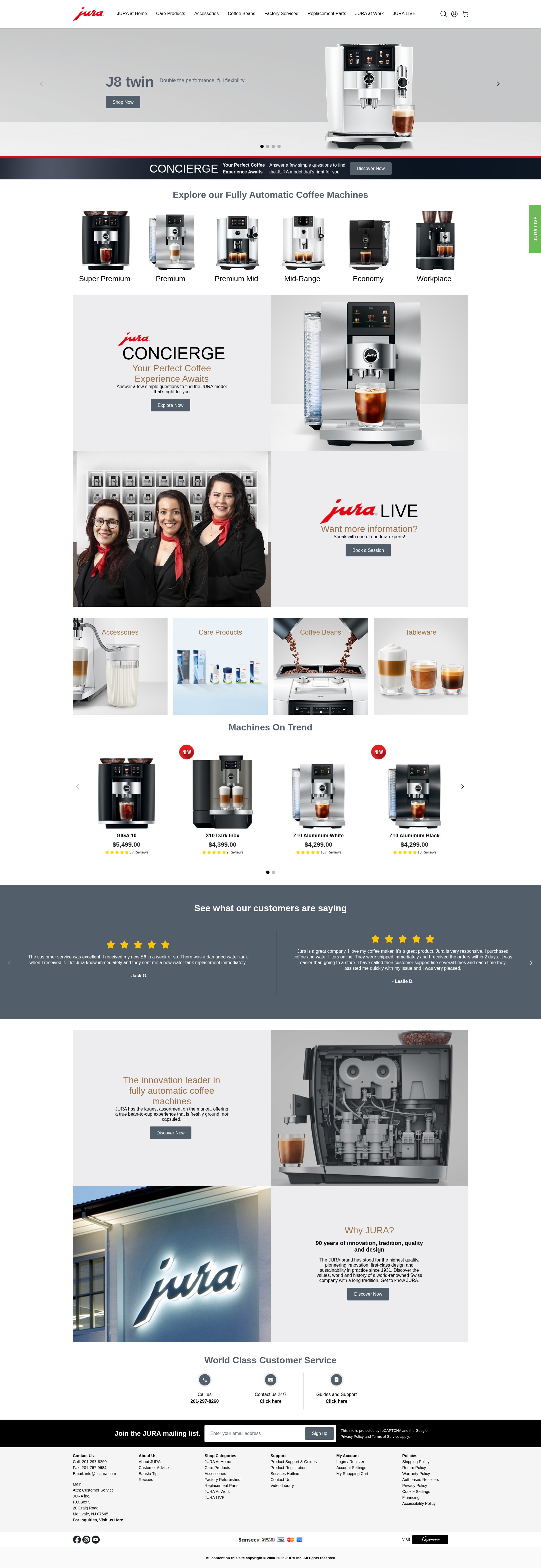 Screenshot of shopjura.com