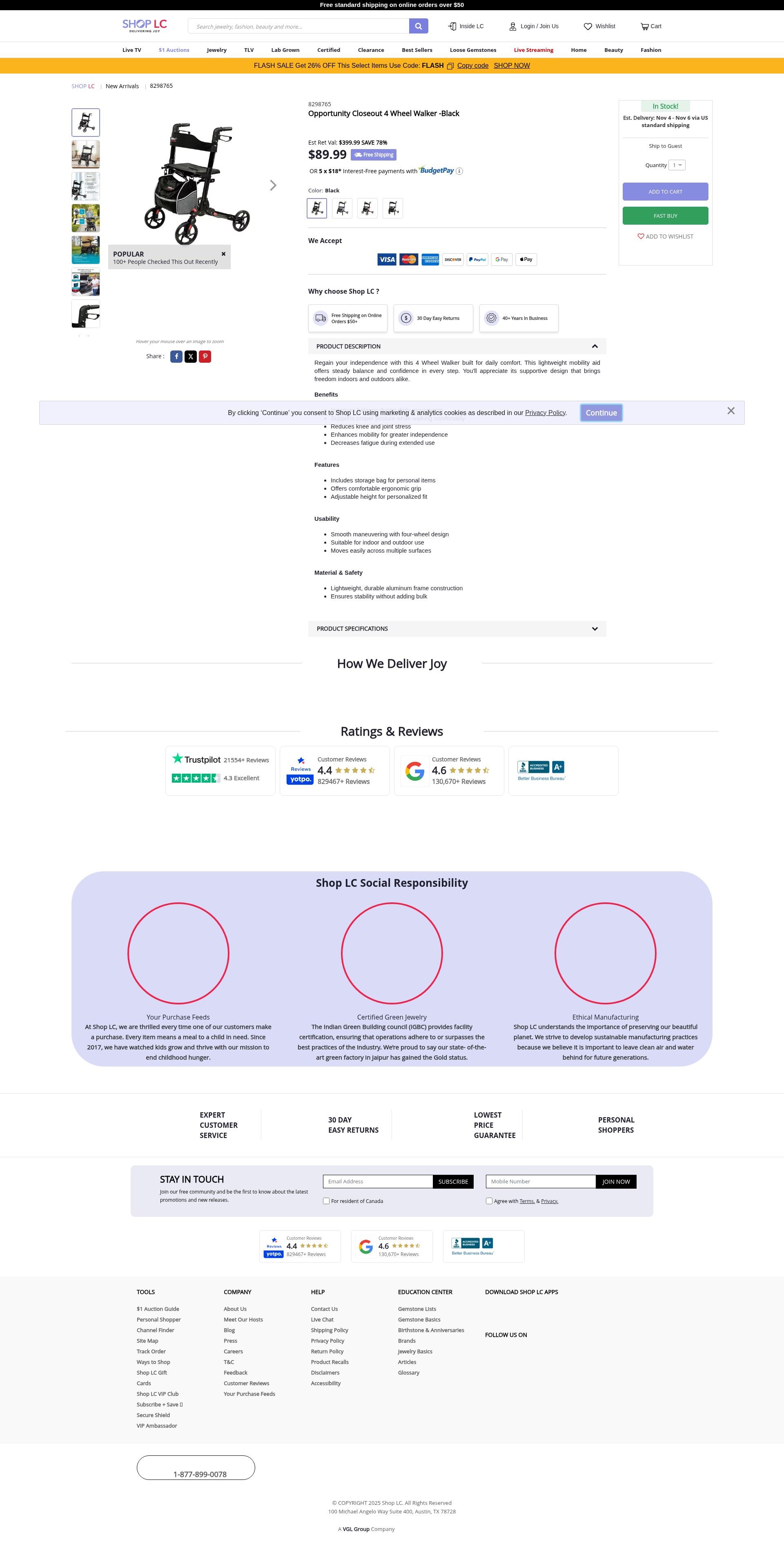 Screenshot of shoplc.com