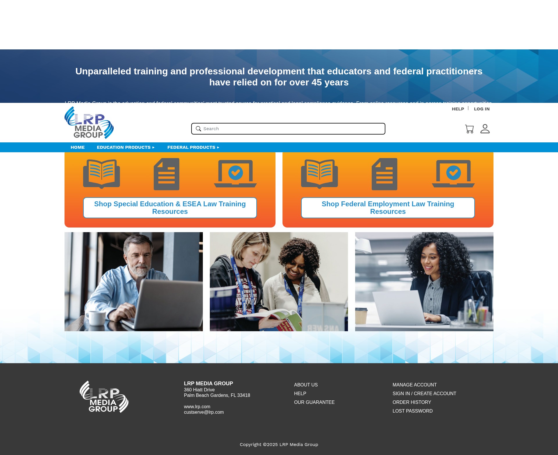Screenshot of shoplrp.com