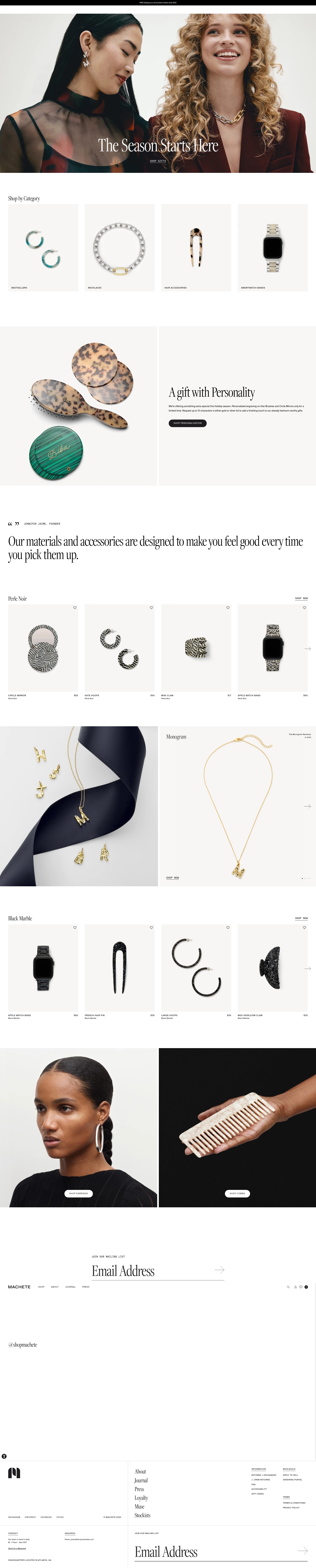 Screenshot of shopmachete.com