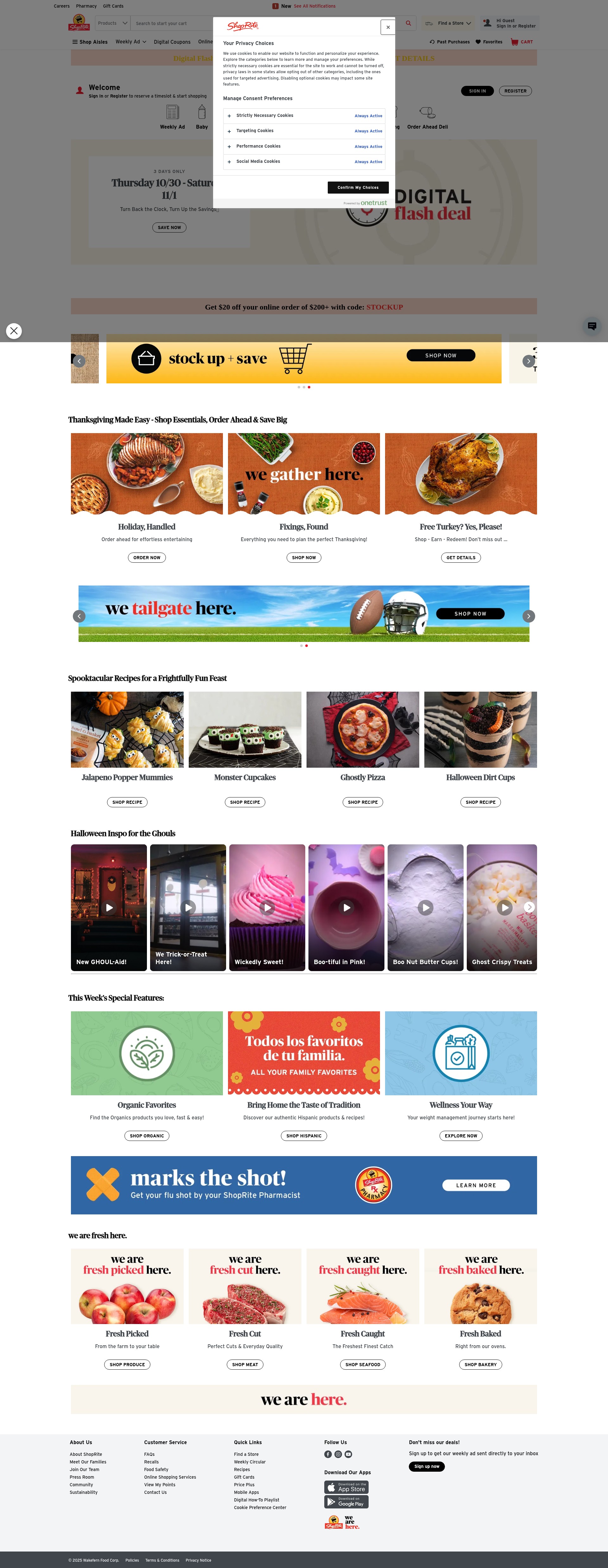 Screenshot of shoprite.com