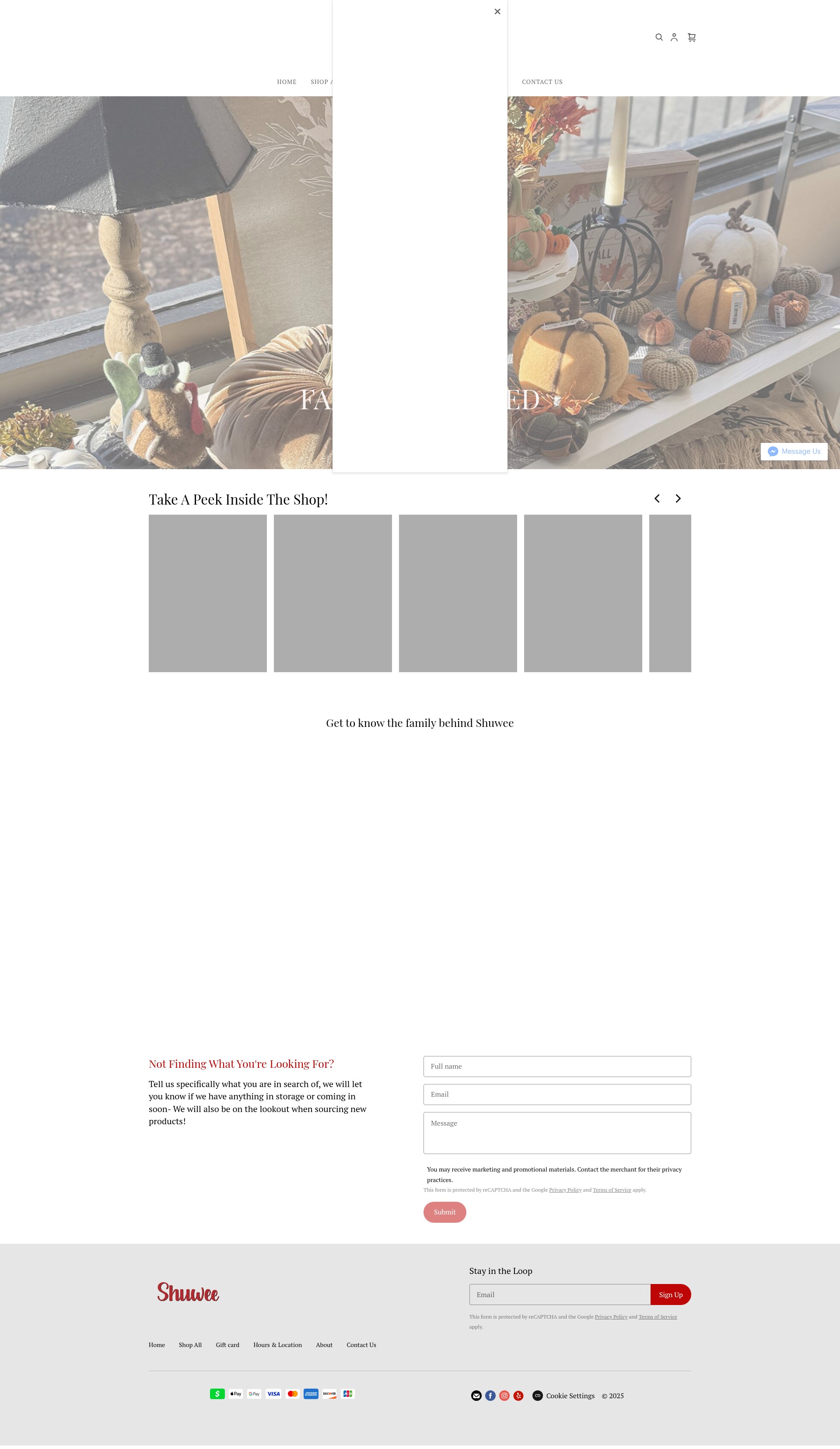 Screenshot of shopshuwee.com
