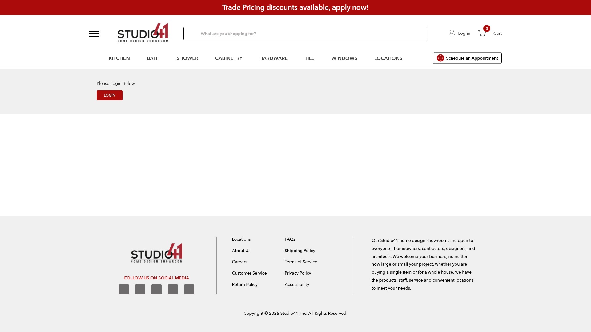 Screenshot of shopstudio41.com
