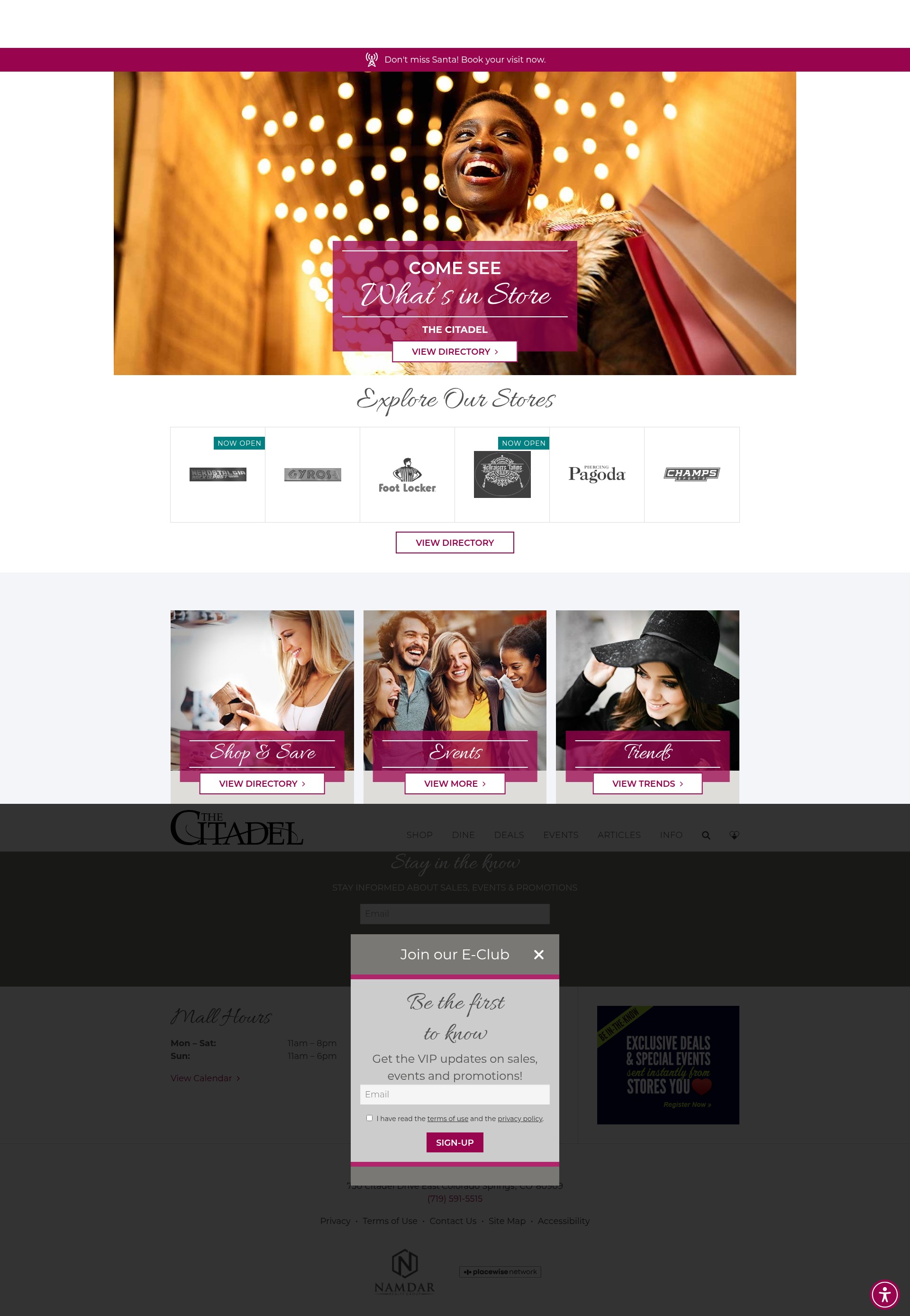 Screenshot of shopthecitadel.com