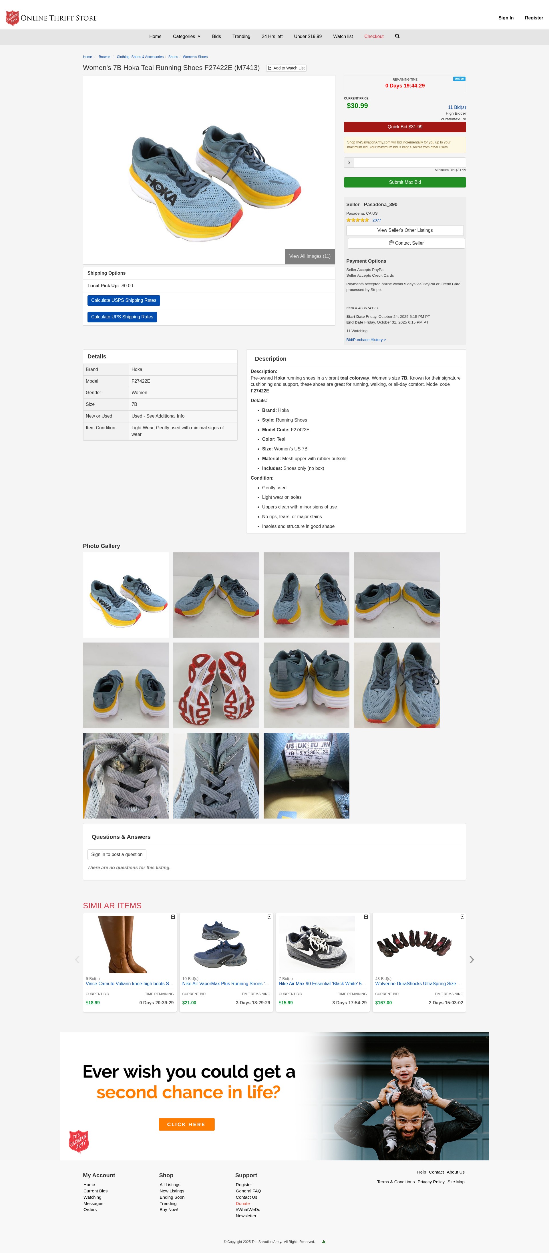 Screenshot of shopthesalvationarmy.com