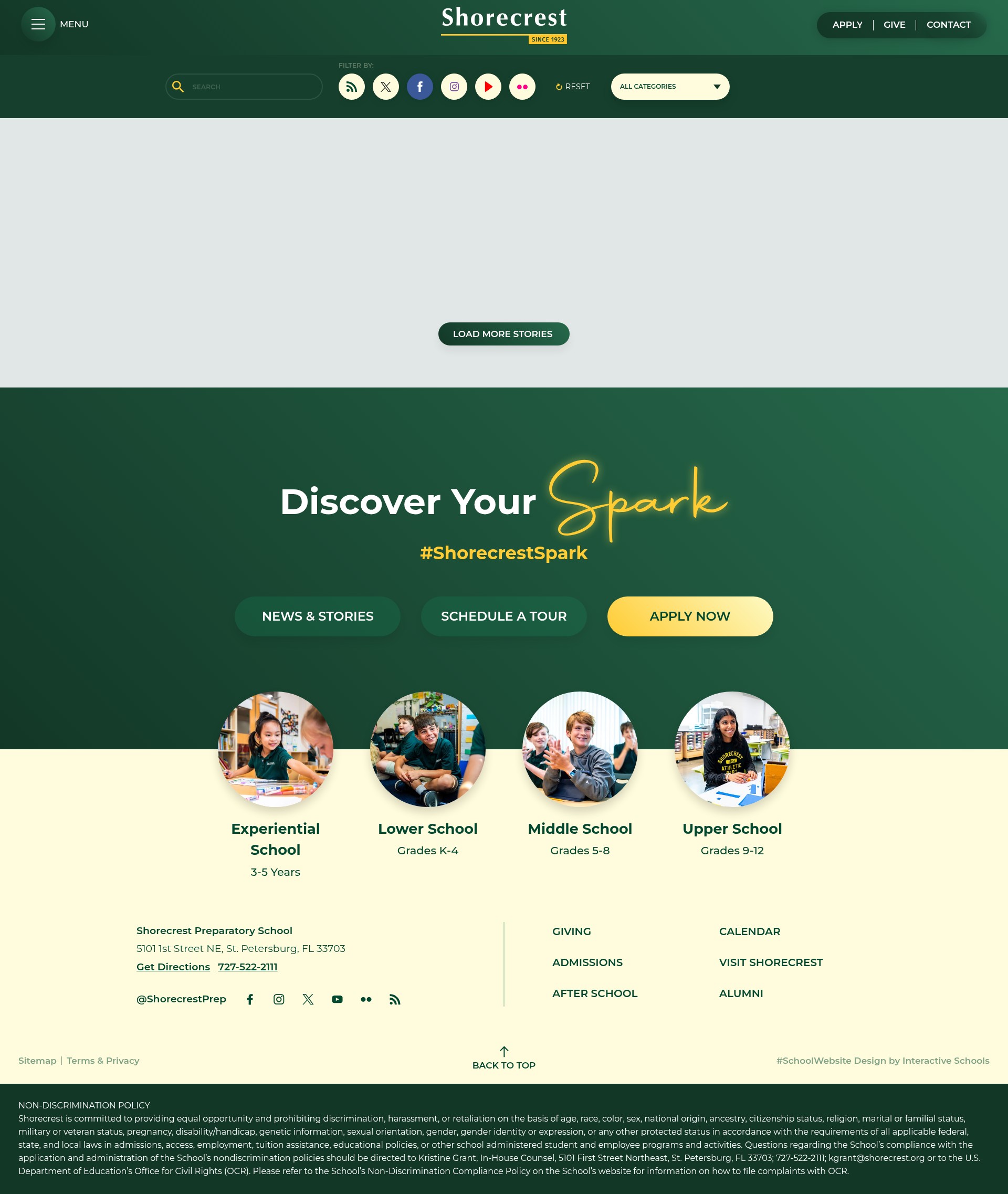 Screenshot of shorecrest.org