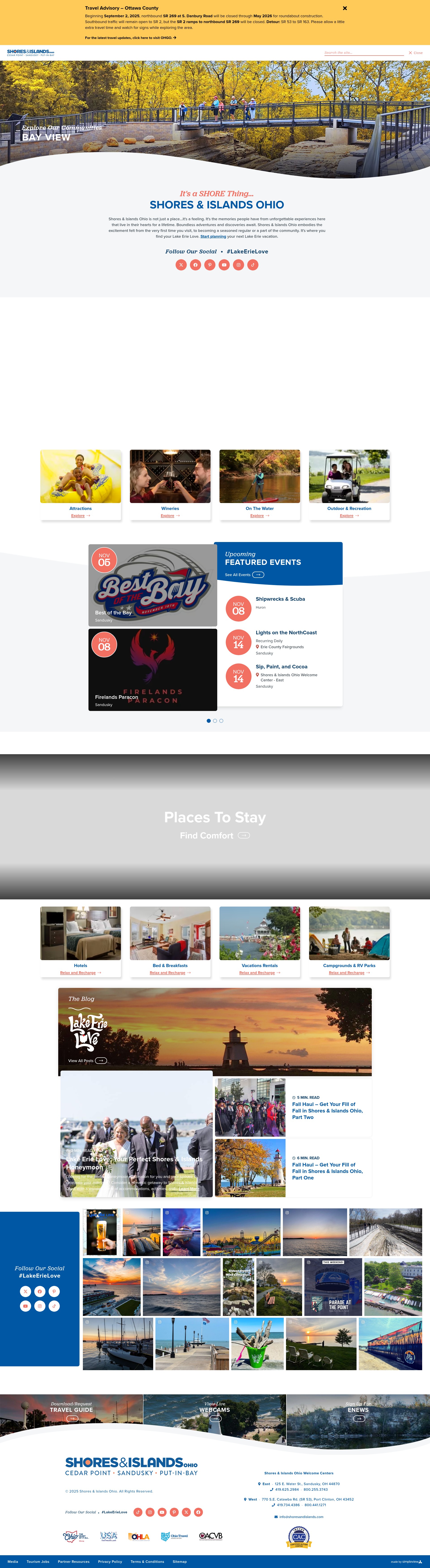 Screenshot of shoresandislands.com
