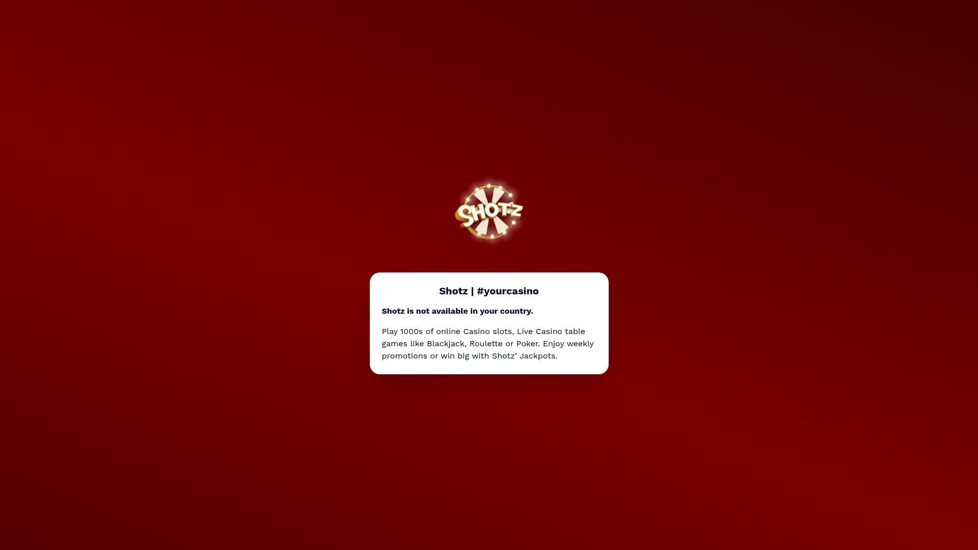 Screenshot of shotz.com
