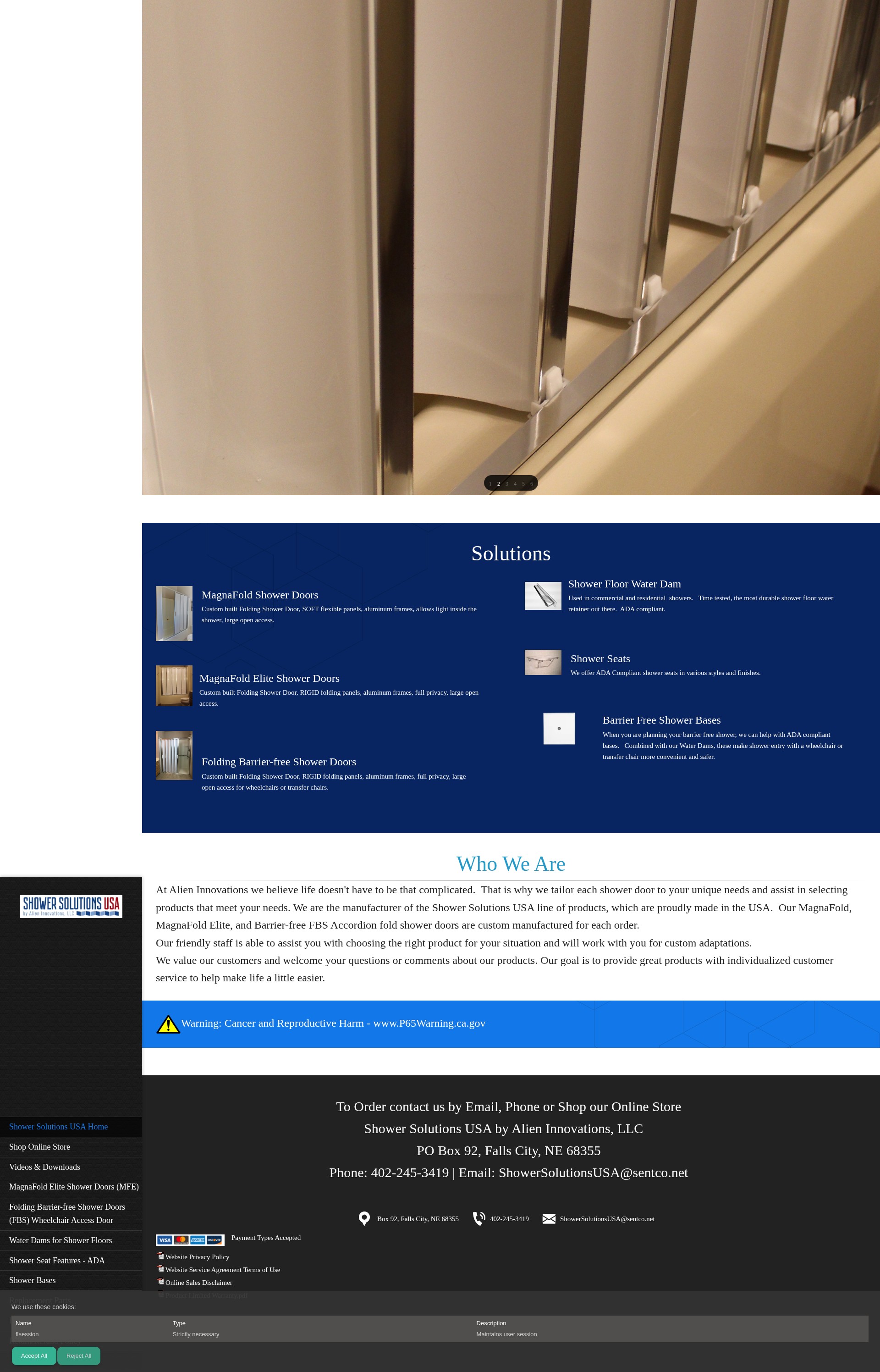 Screenshot of showersolutionsusa.com