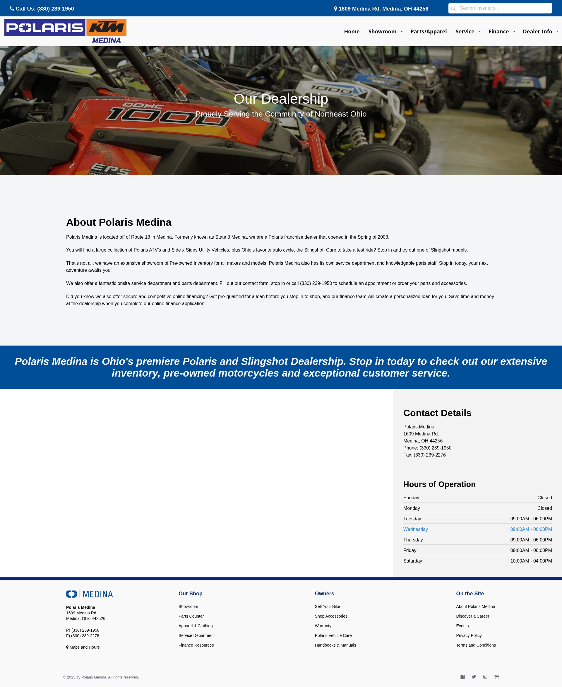 Screenshot of showroom.polarismedina.com