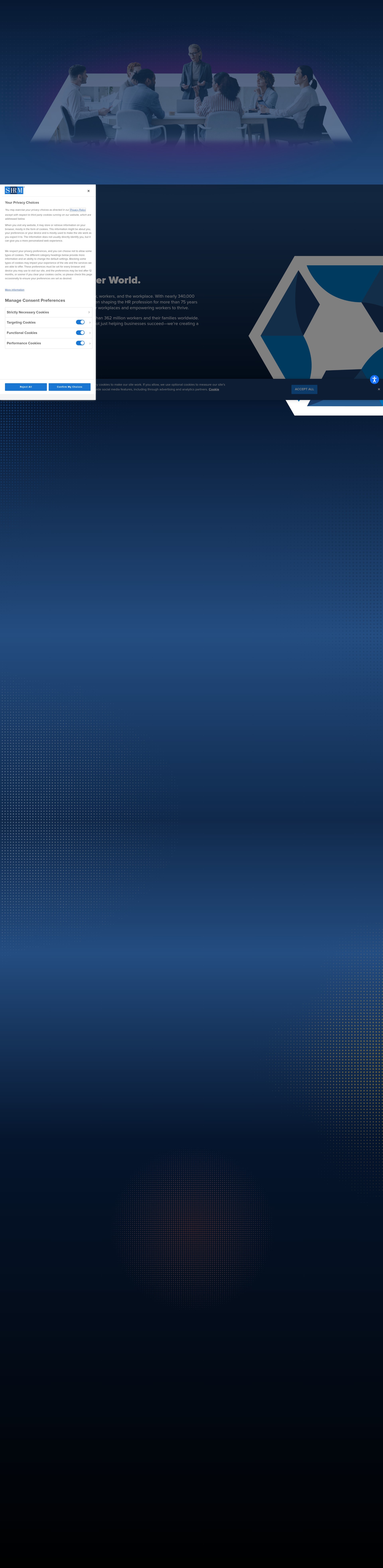 Screenshot of shrm.org