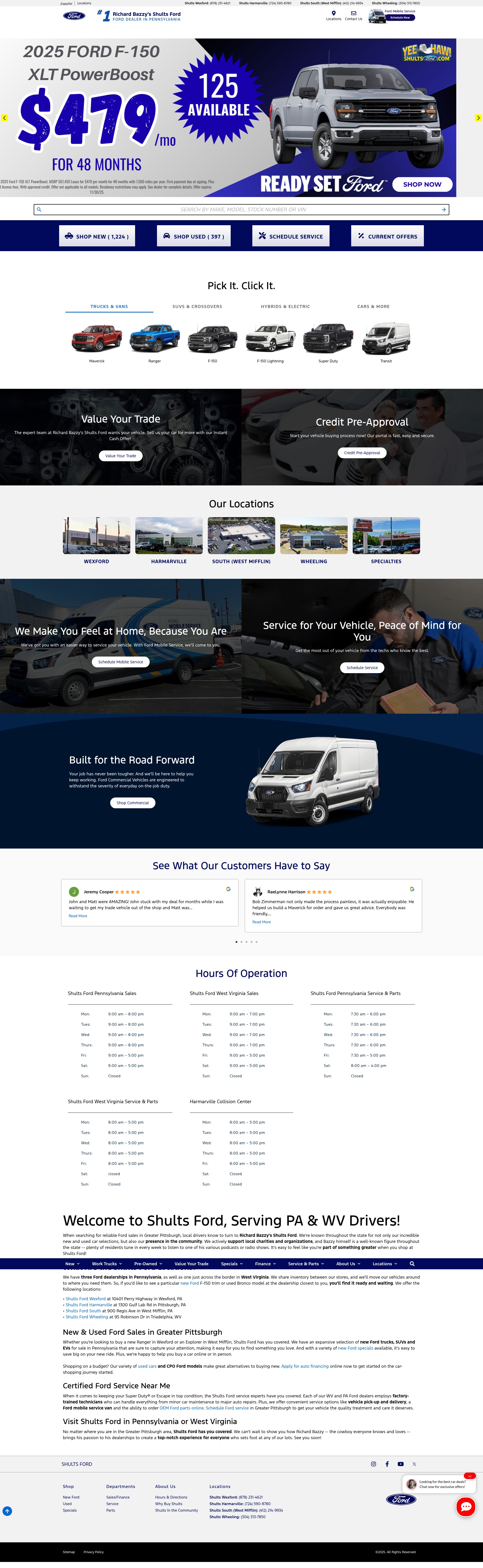 Screenshot of shultsford.com