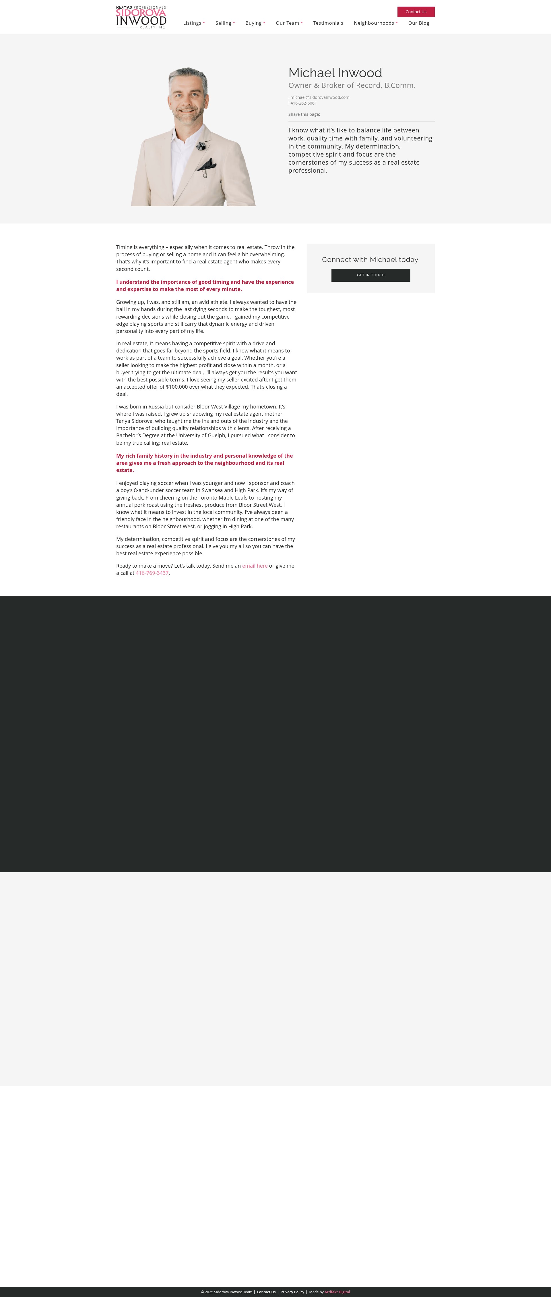 Screenshot of sidorovainwood.com