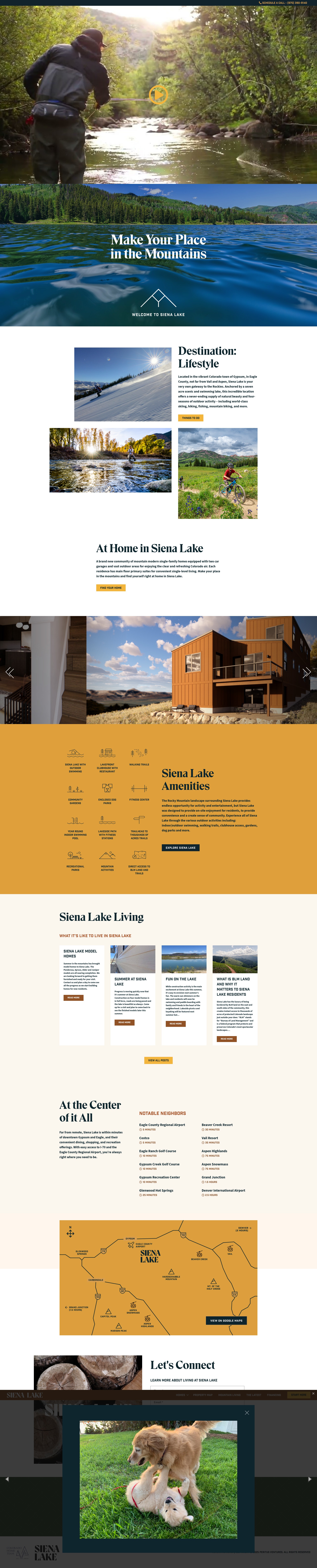 Screenshot of sienalake.com