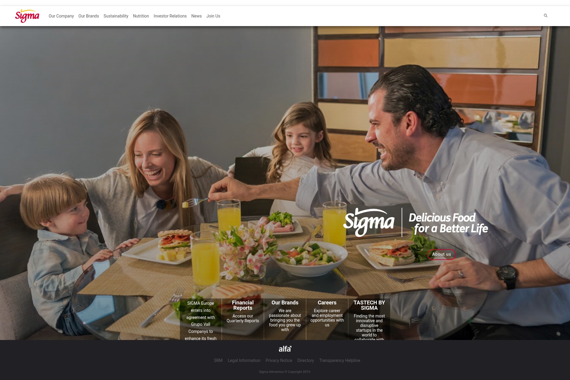 Screenshot of sigma-alimentos.com