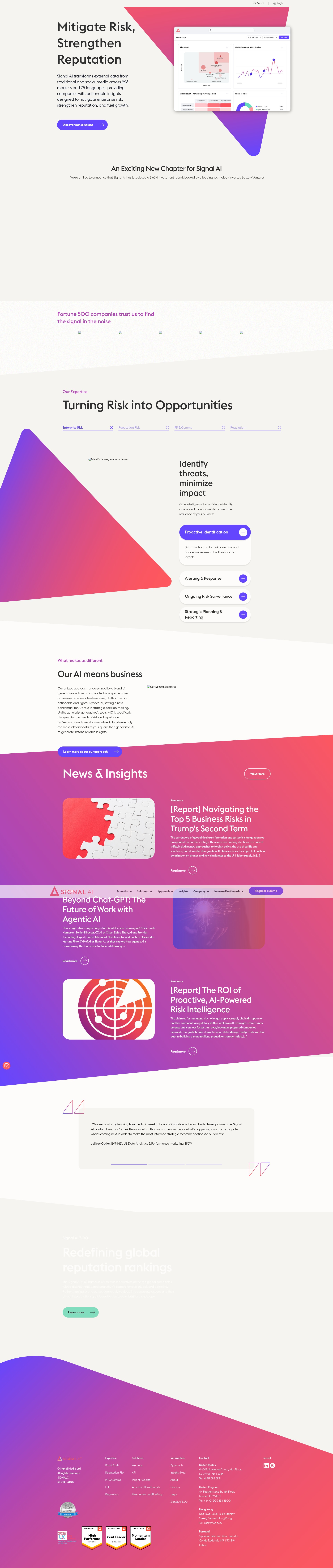 Screenshot of signal-ai.com