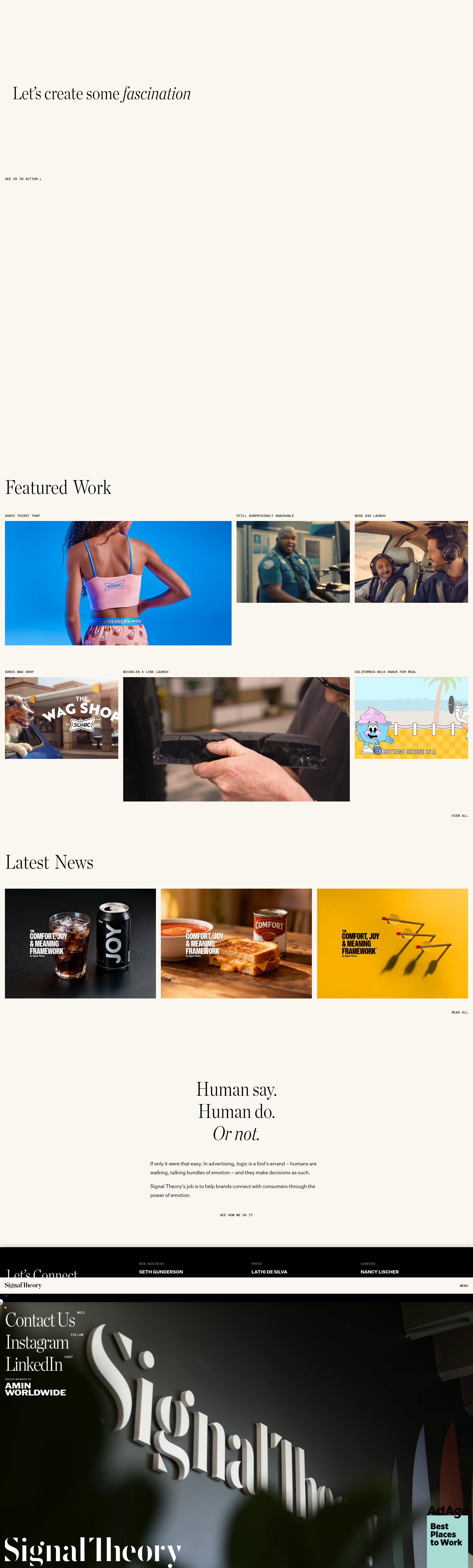 Screenshot of signaltheory.com