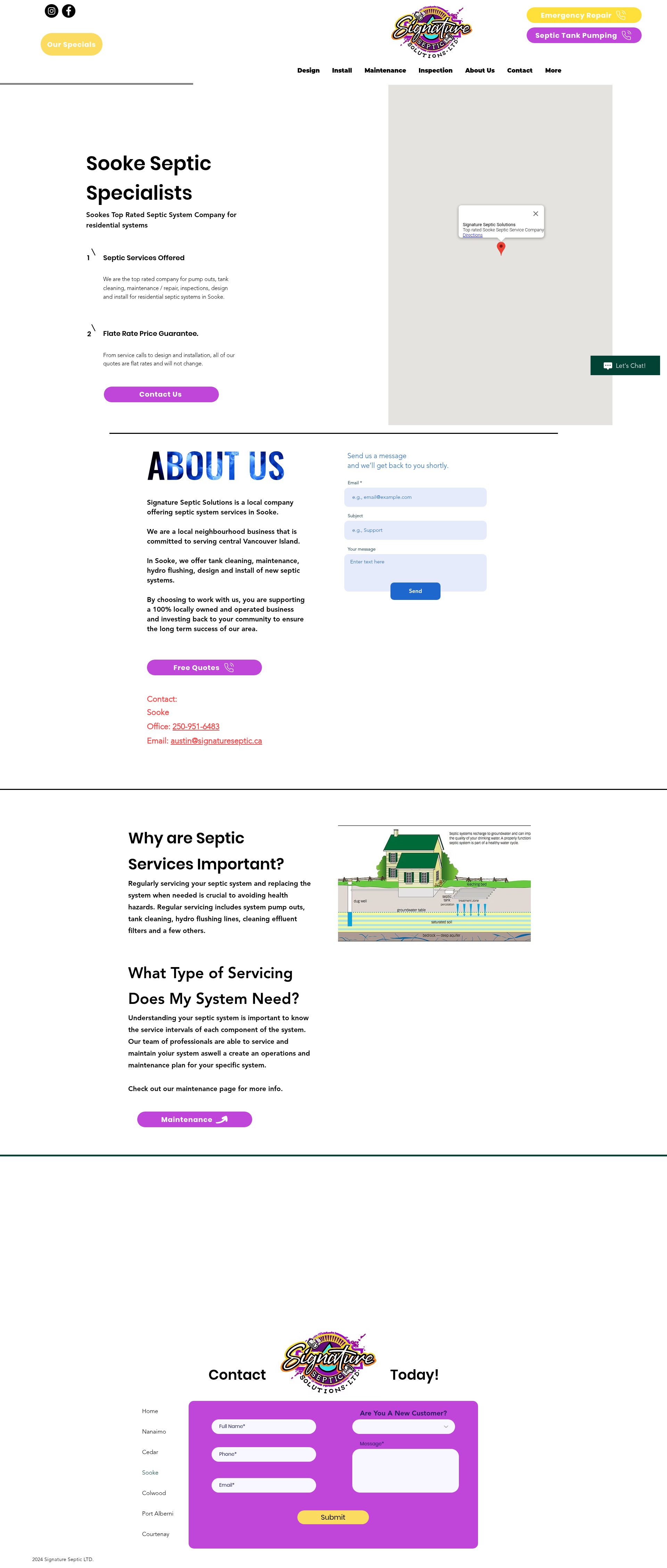 Screenshot of signatureseptic.ca