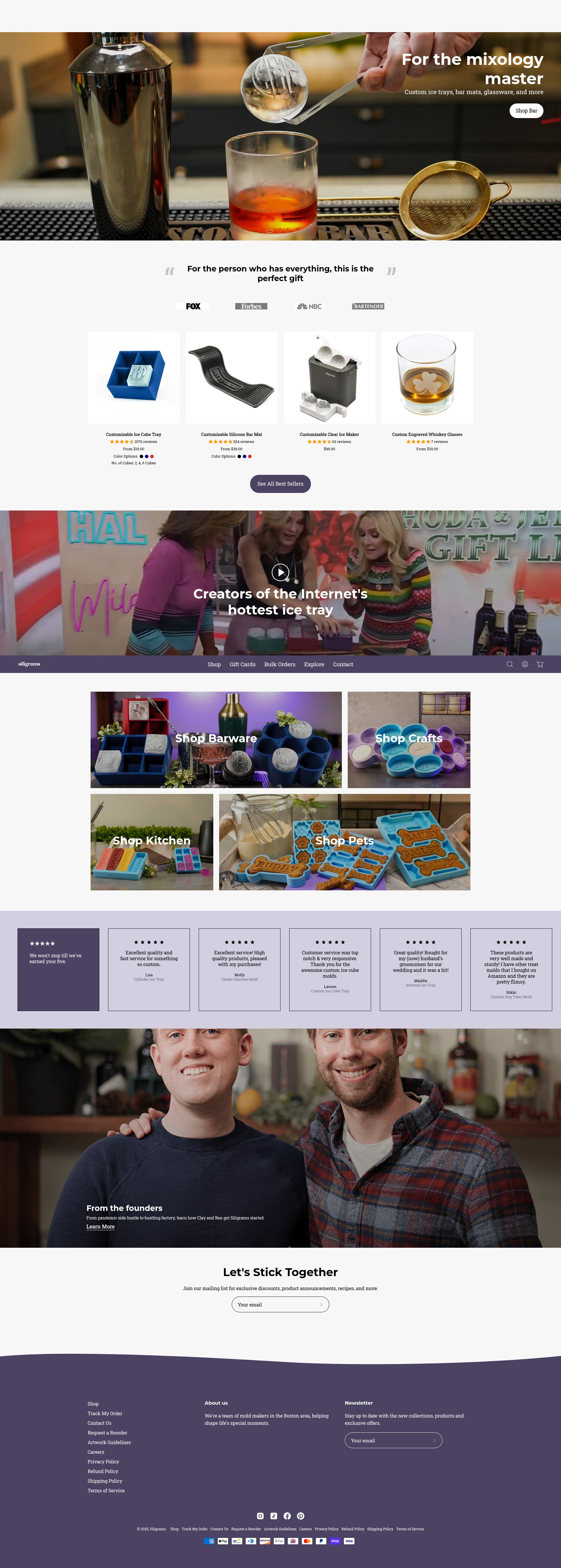 Screenshot of siligrams.com