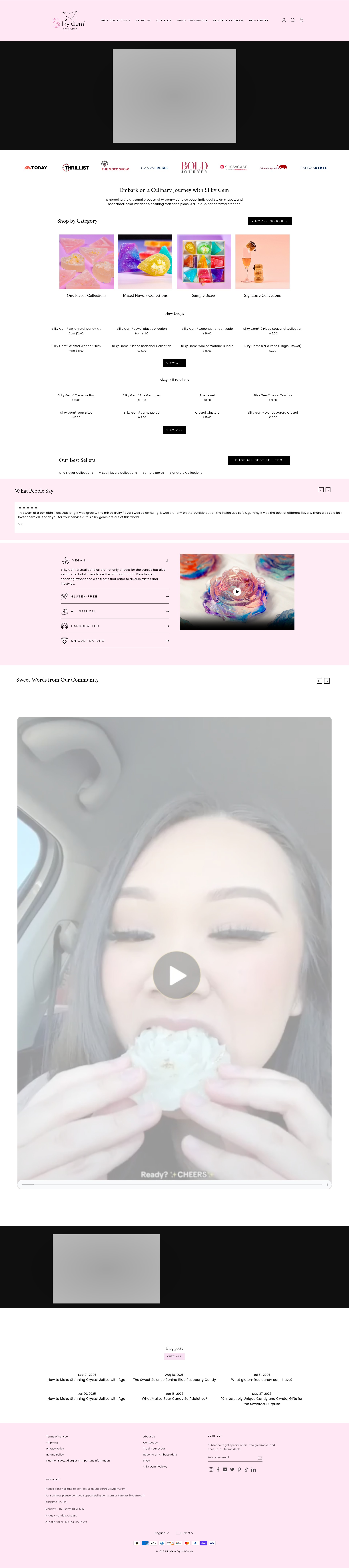 Screenshot of silkygem.com