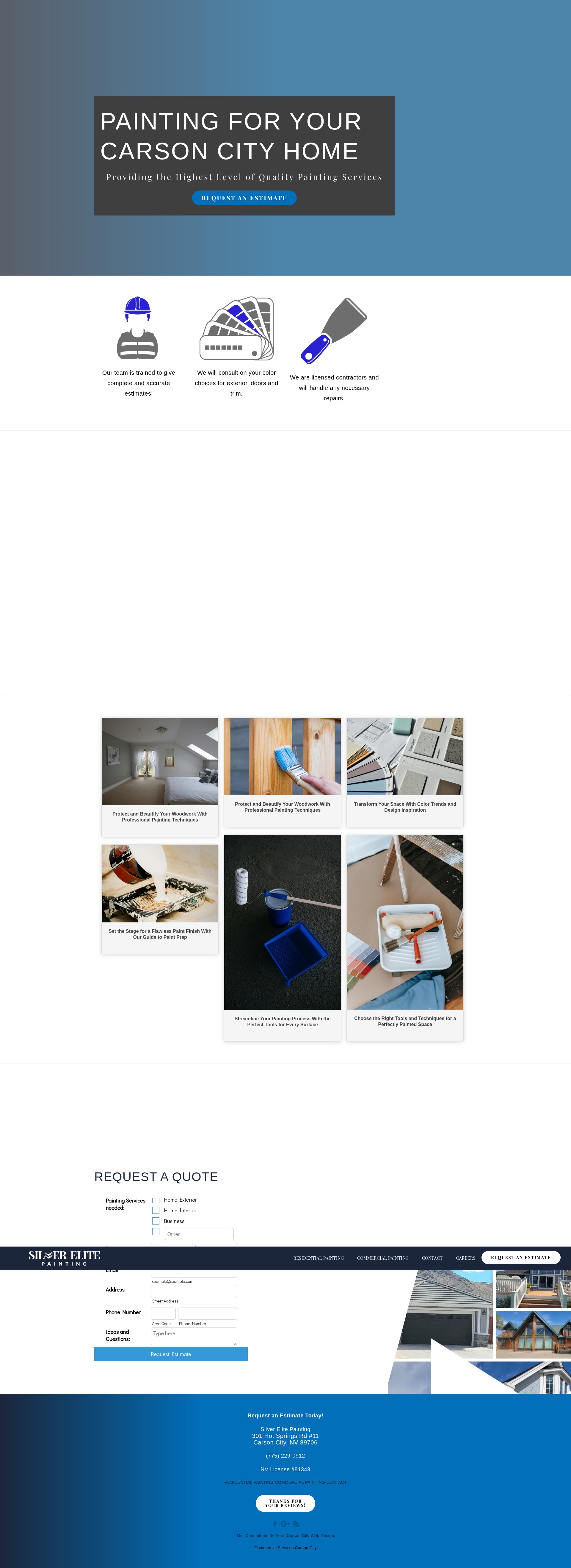 Screenshot of silverelitepainting.com