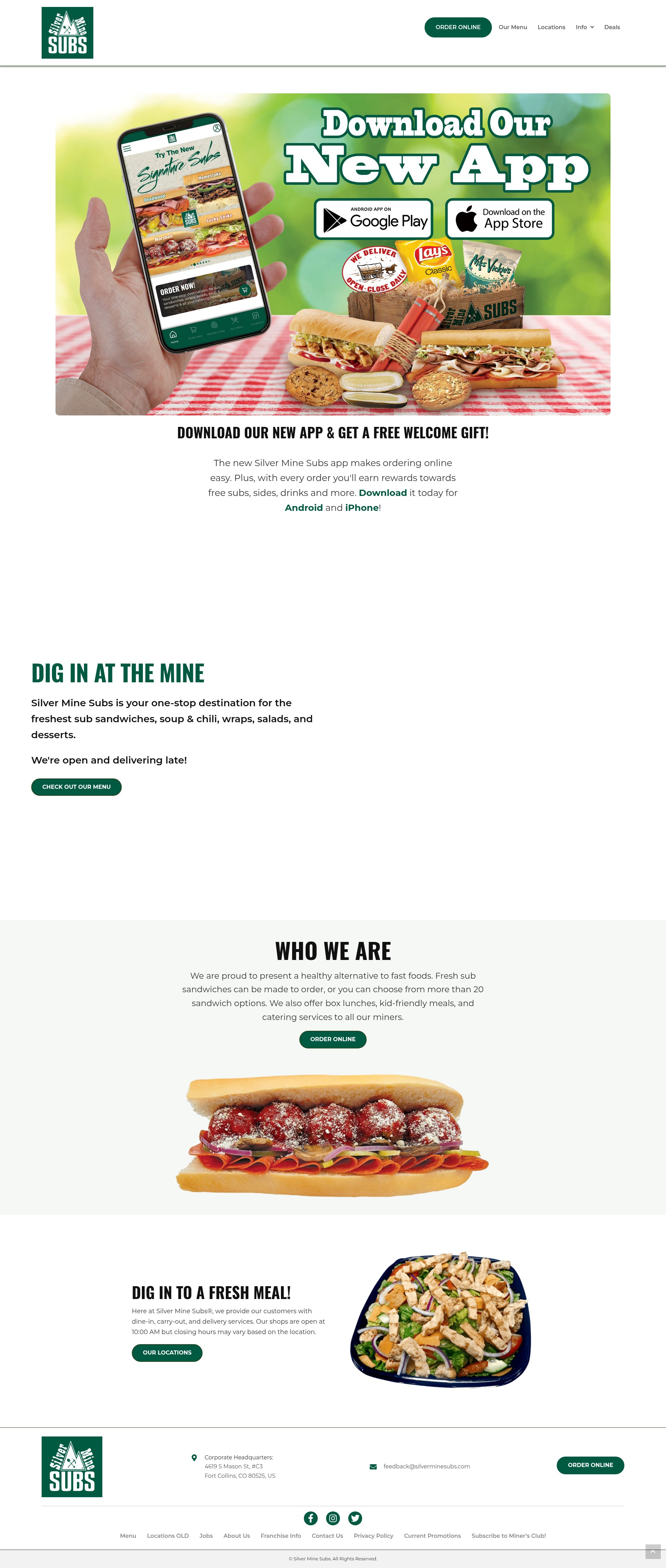 Screenshot of silverminesubs.com