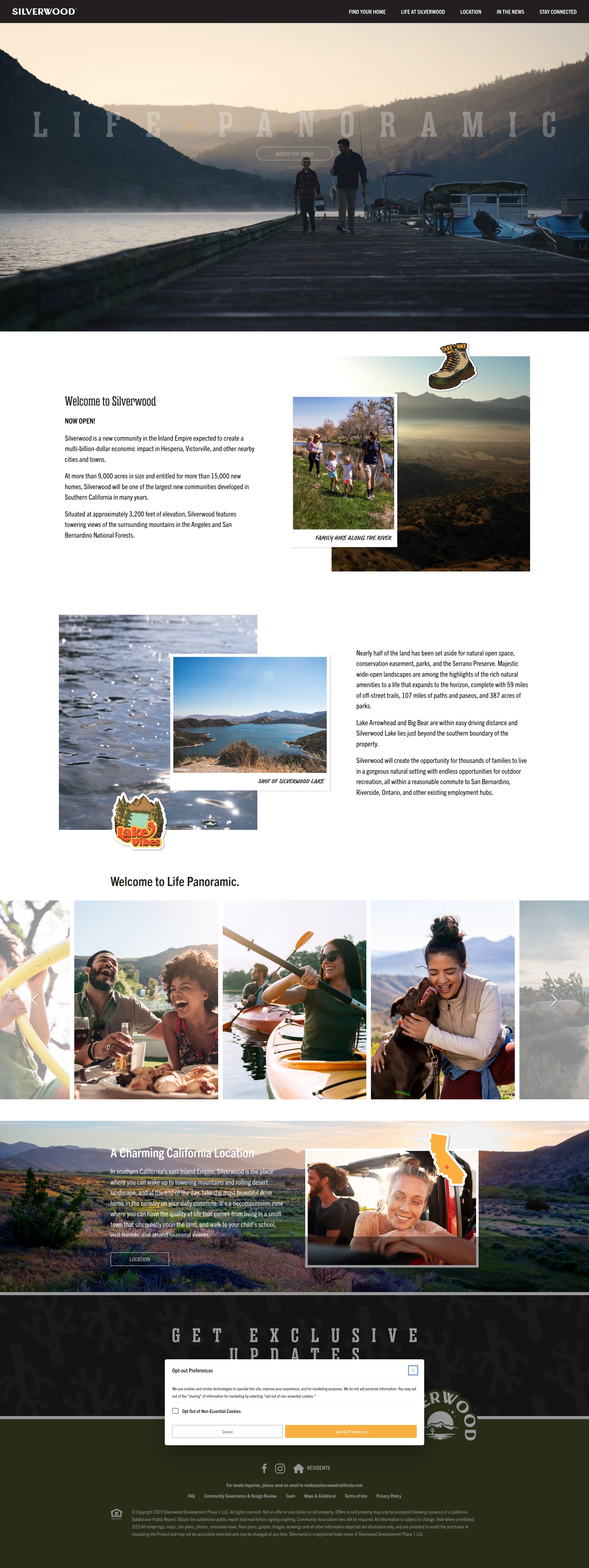 Screenshot of silverwoodcalifornia.com