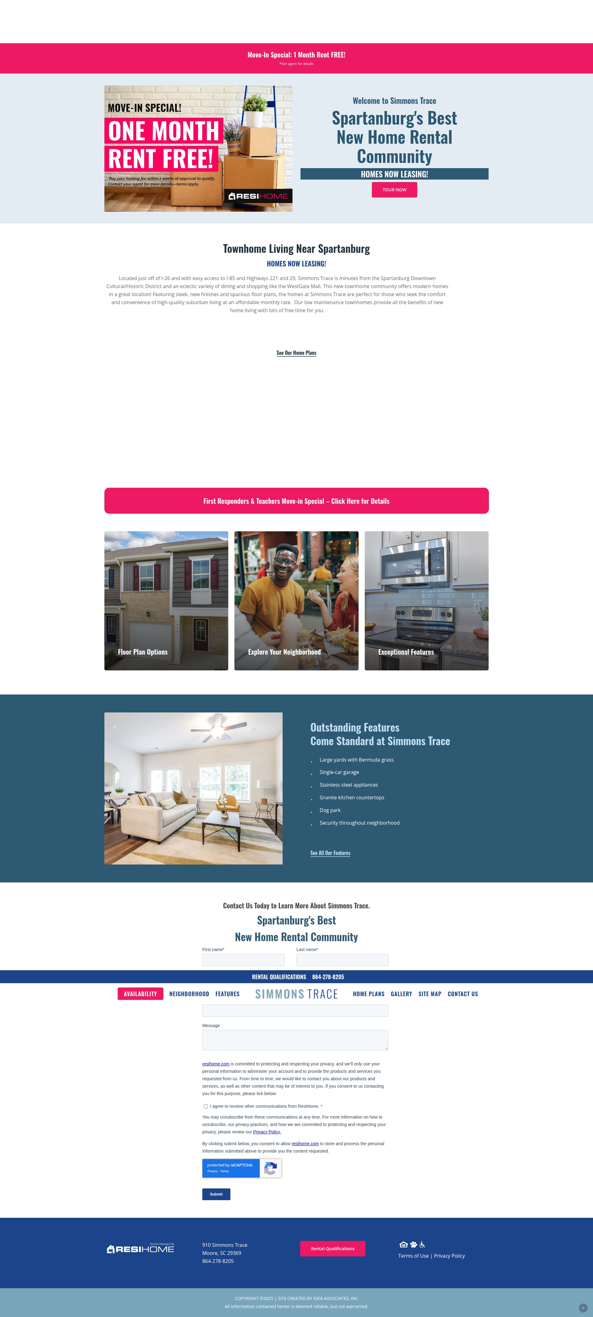 Screenshot of simmonstracesc.com