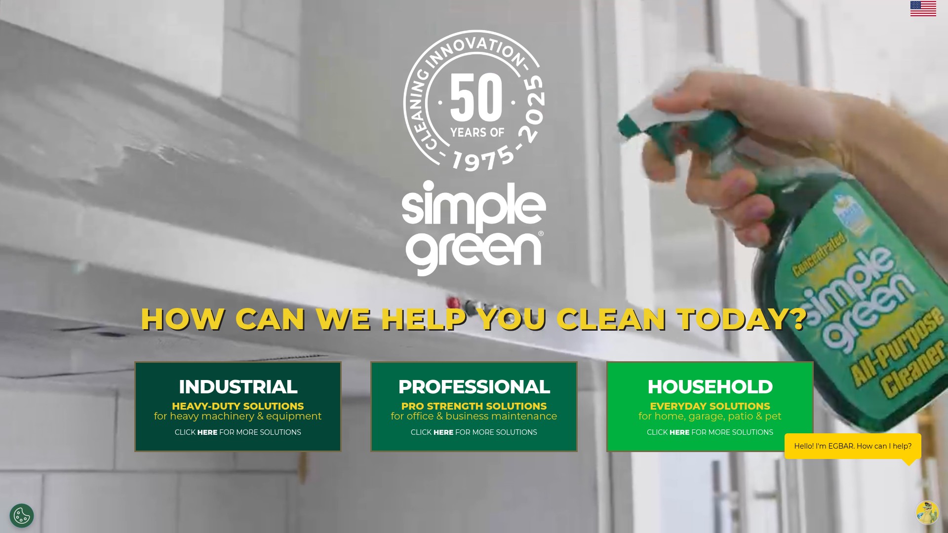 Screenshot of simplegreen.com