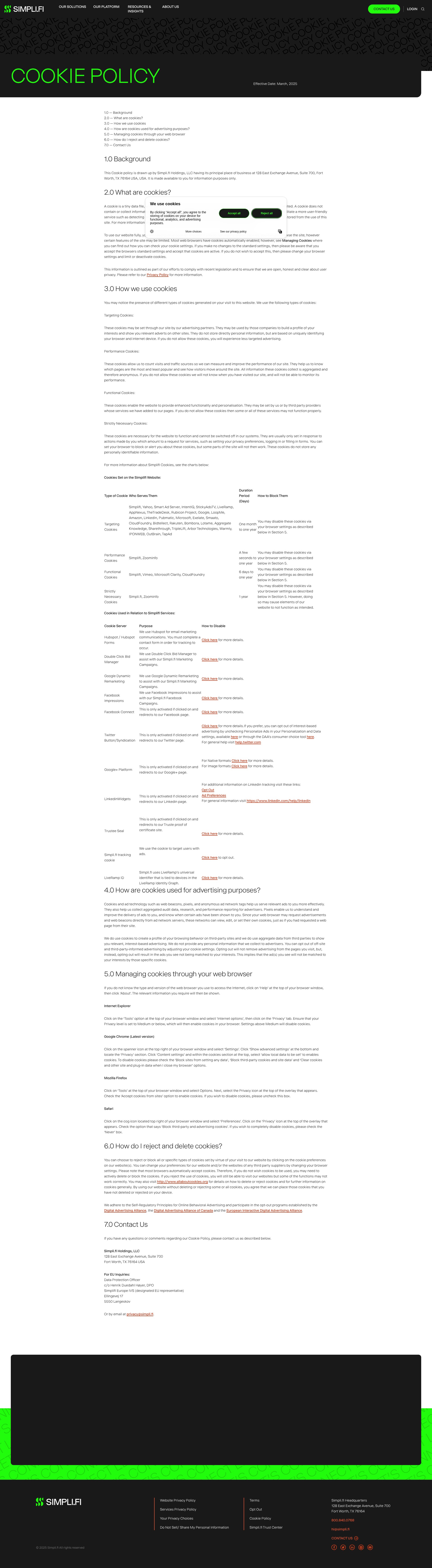 Screenshot of simpli.fi